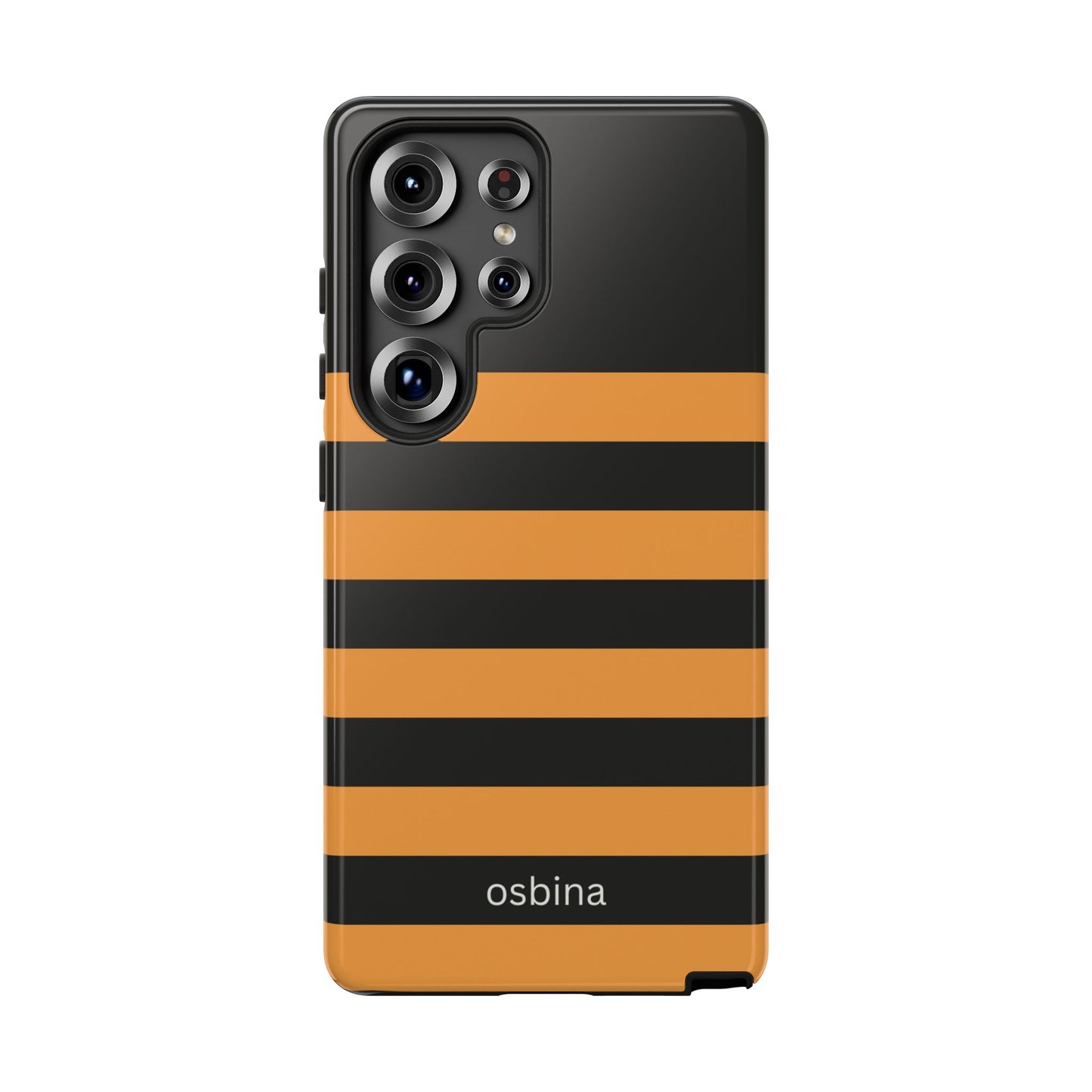 osbina | The Horizon Stripe Case in Black + Orange | The Season Collective