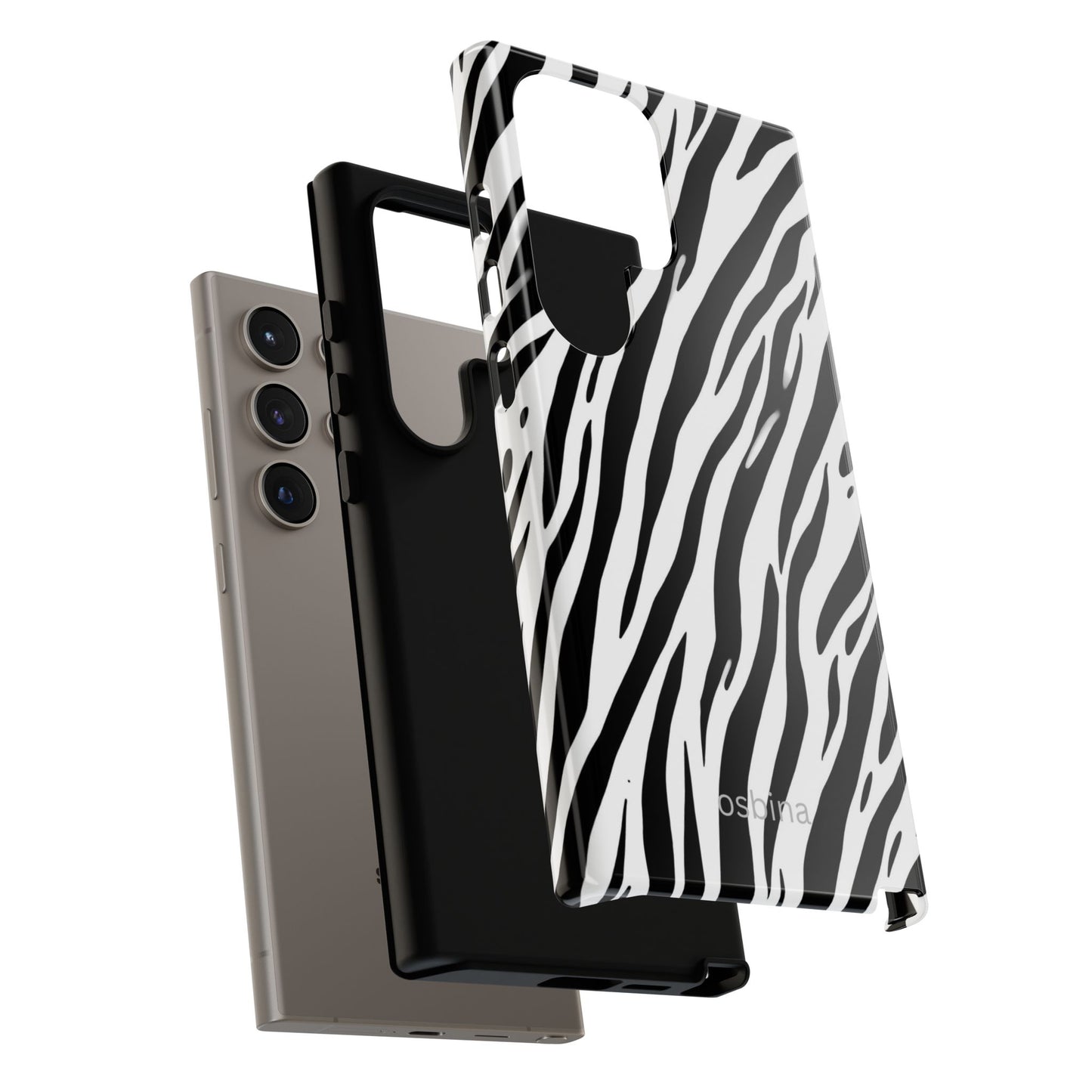osbina | The Bengal Bold Stripe Case in White + Black | The Season Collective