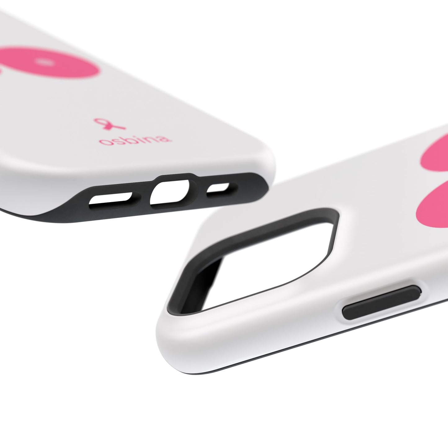 osbina | MagSafe compatible for iPhone | Limited Edition The Check Your Tatas Case in Light Pink + Soft Pink + Hot Pink | The Pink October Collection | Inspired By