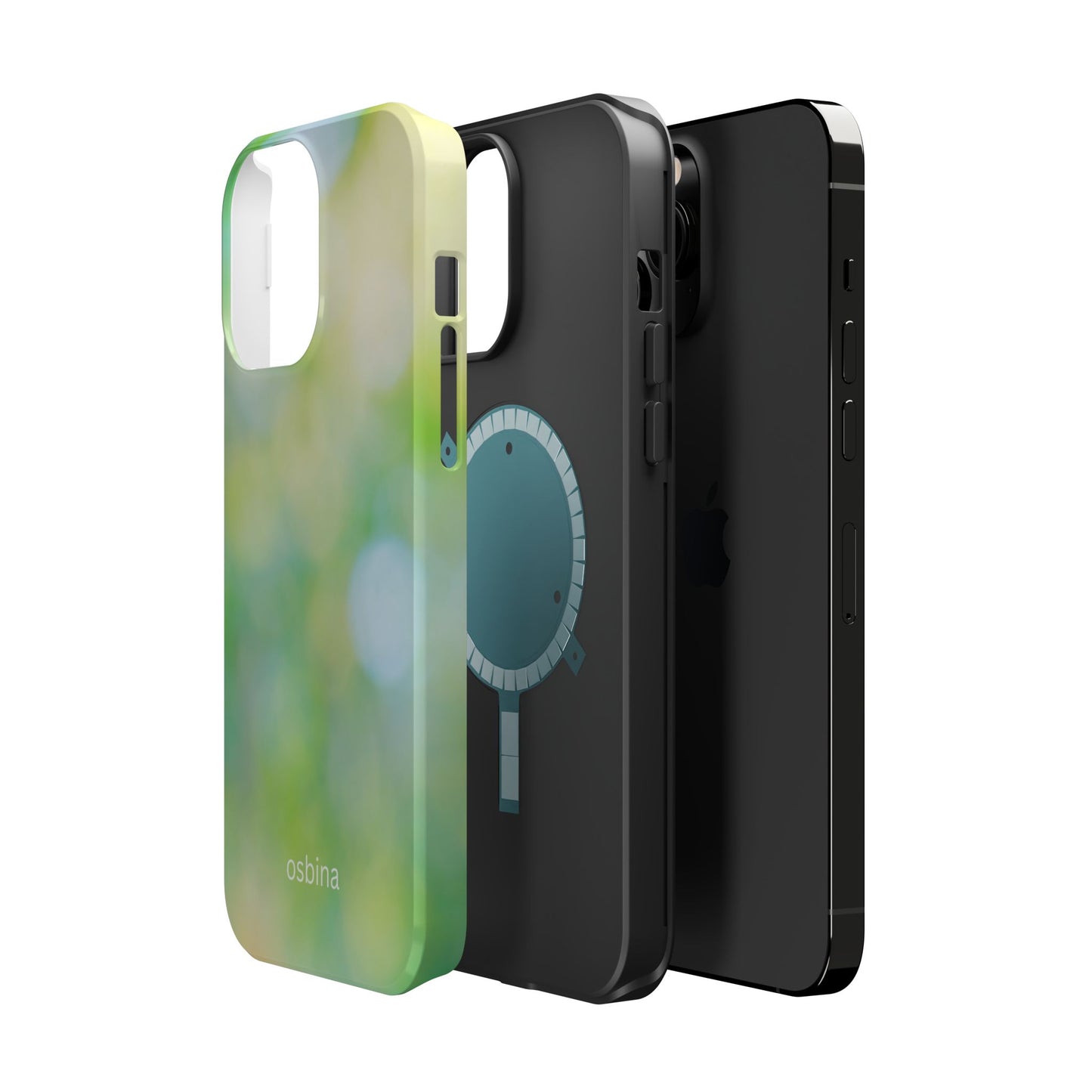 osbina | MagSafe compatible for iPhone | The Veridian Orbs Phone Case | Color Edit Collection
