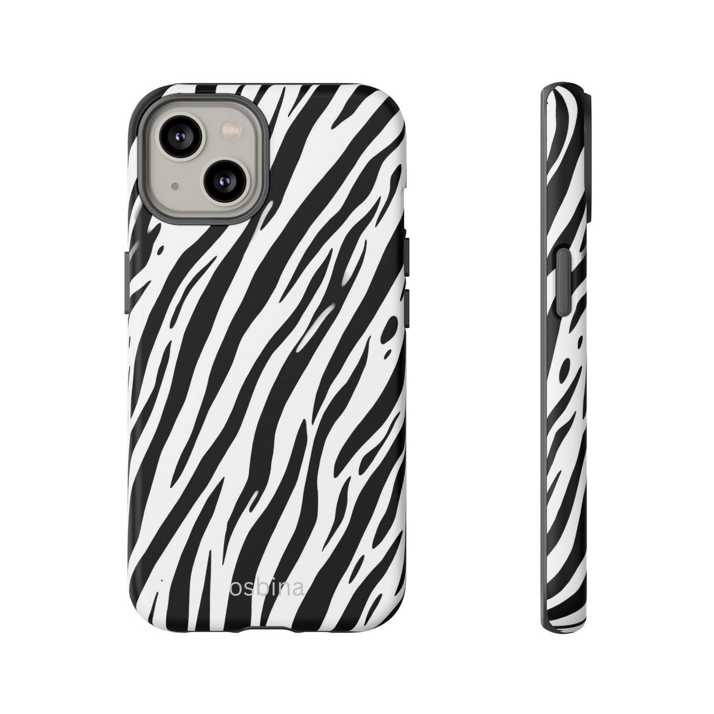osbina | The Bengal Bold Stripe Case in White + Black | The Season Collective