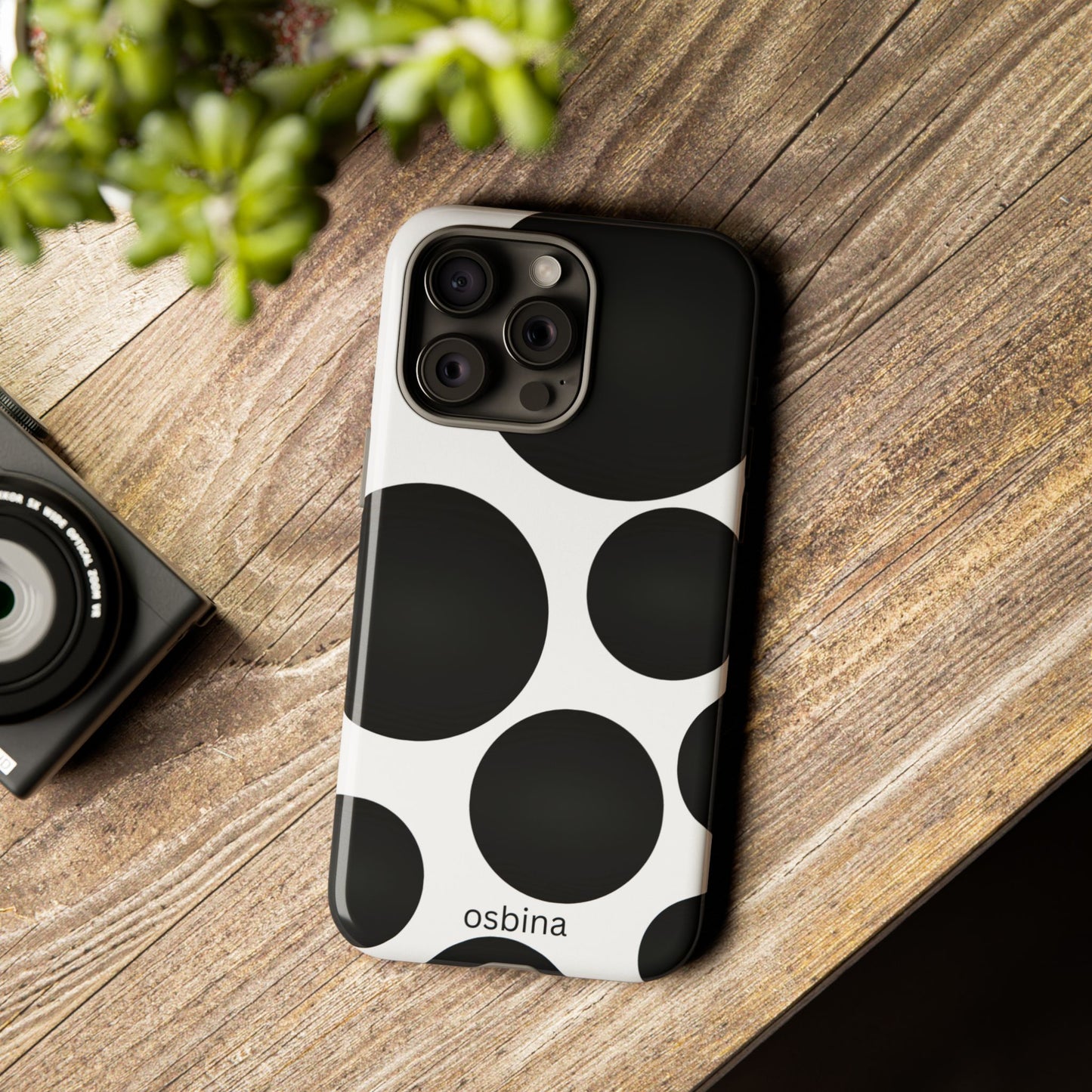 osbina | The Noir Bubbles Phone Case | Modern Muse Collection