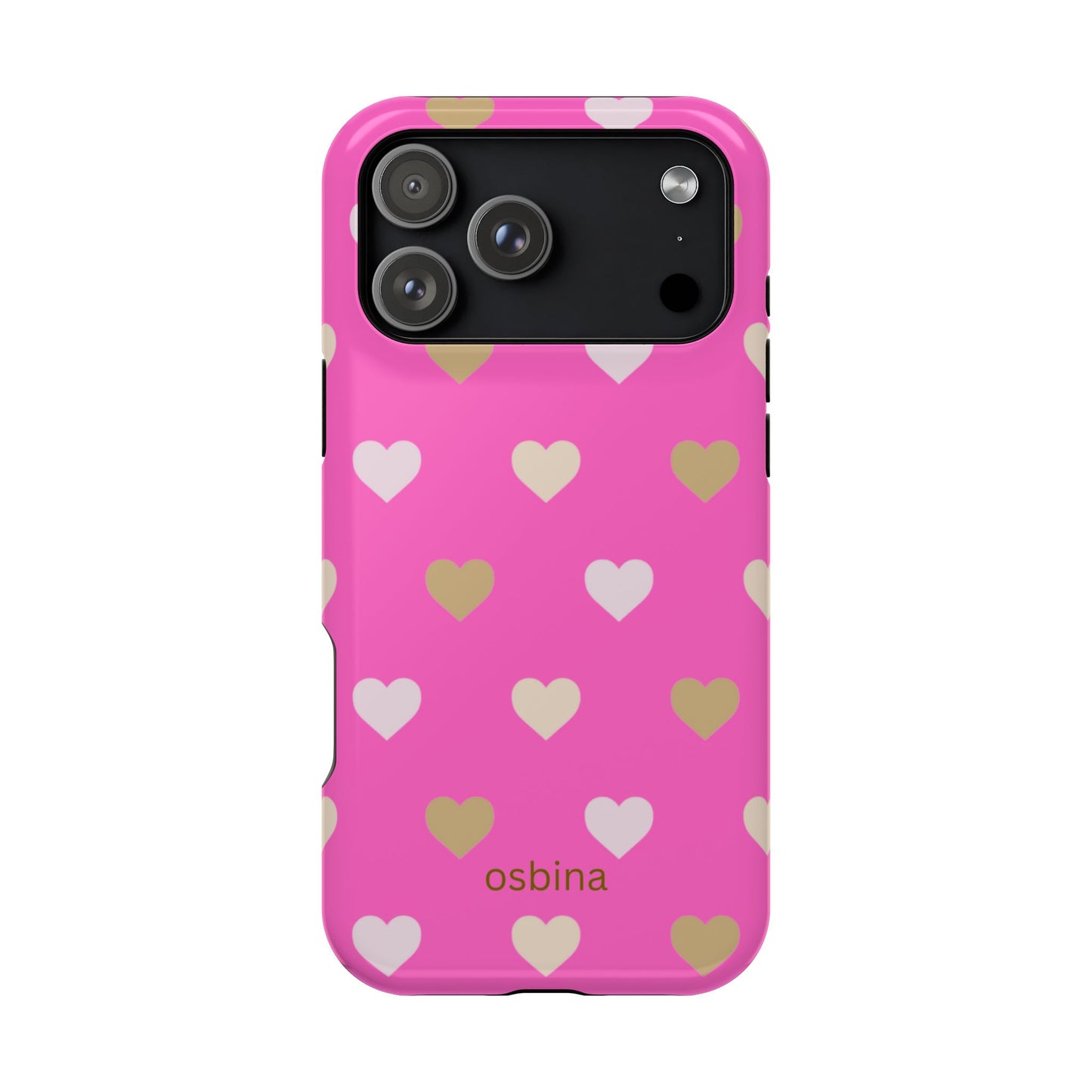 osbina | MagSafe compatible for iPhone | The Golden Hour Hearts Case | YAYOU Collection Supporting Shine Like Sable