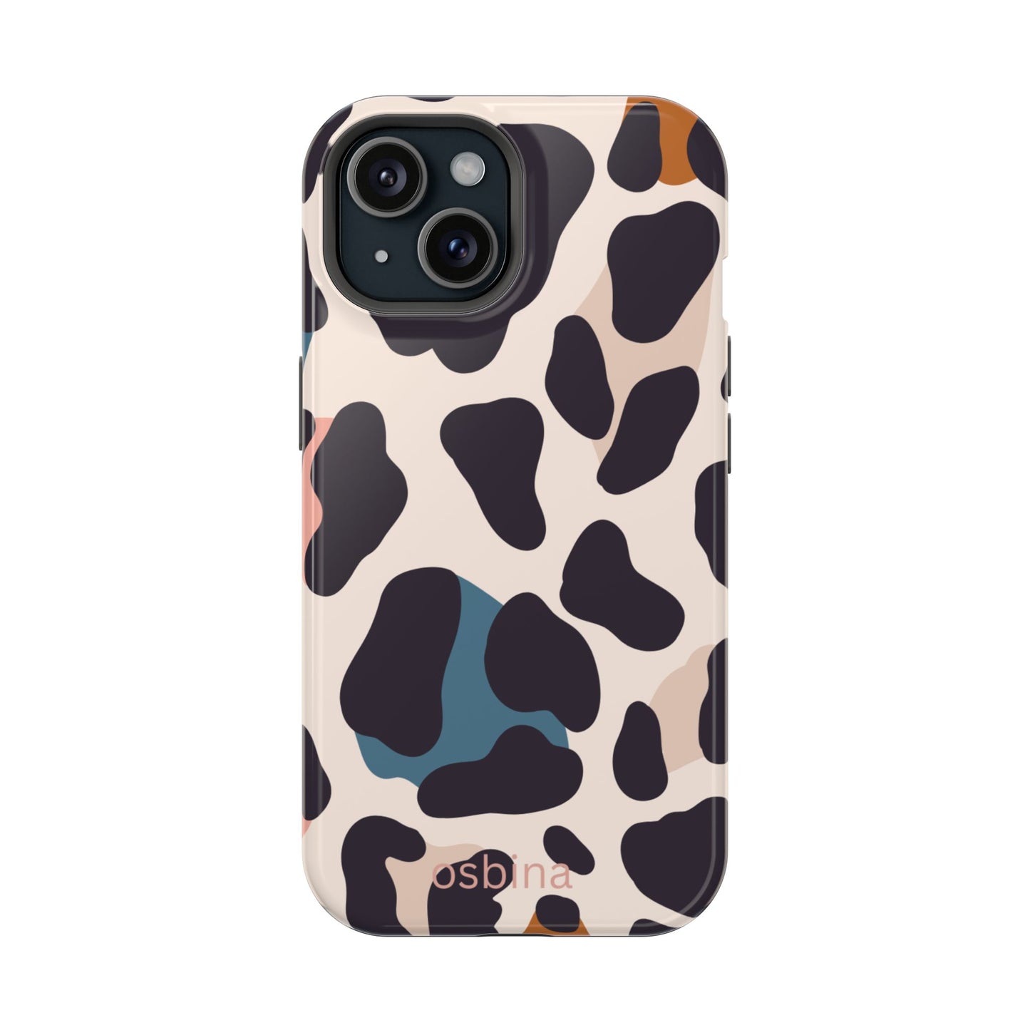 osbina | MagSafe compatible for iPhone | Leopard Luxe Color Pop Leopard Print Phone Case | Modern Muse Collection