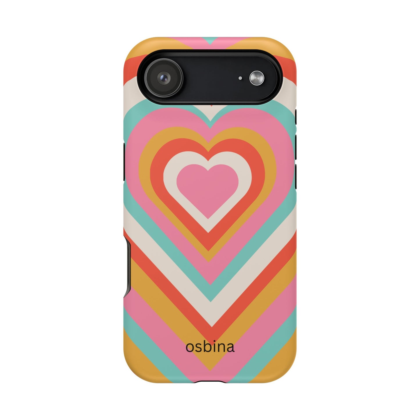 osbina | MagSafe compatible for iPhone | Heart Nouveau Phone Case | Modern Muse Collection