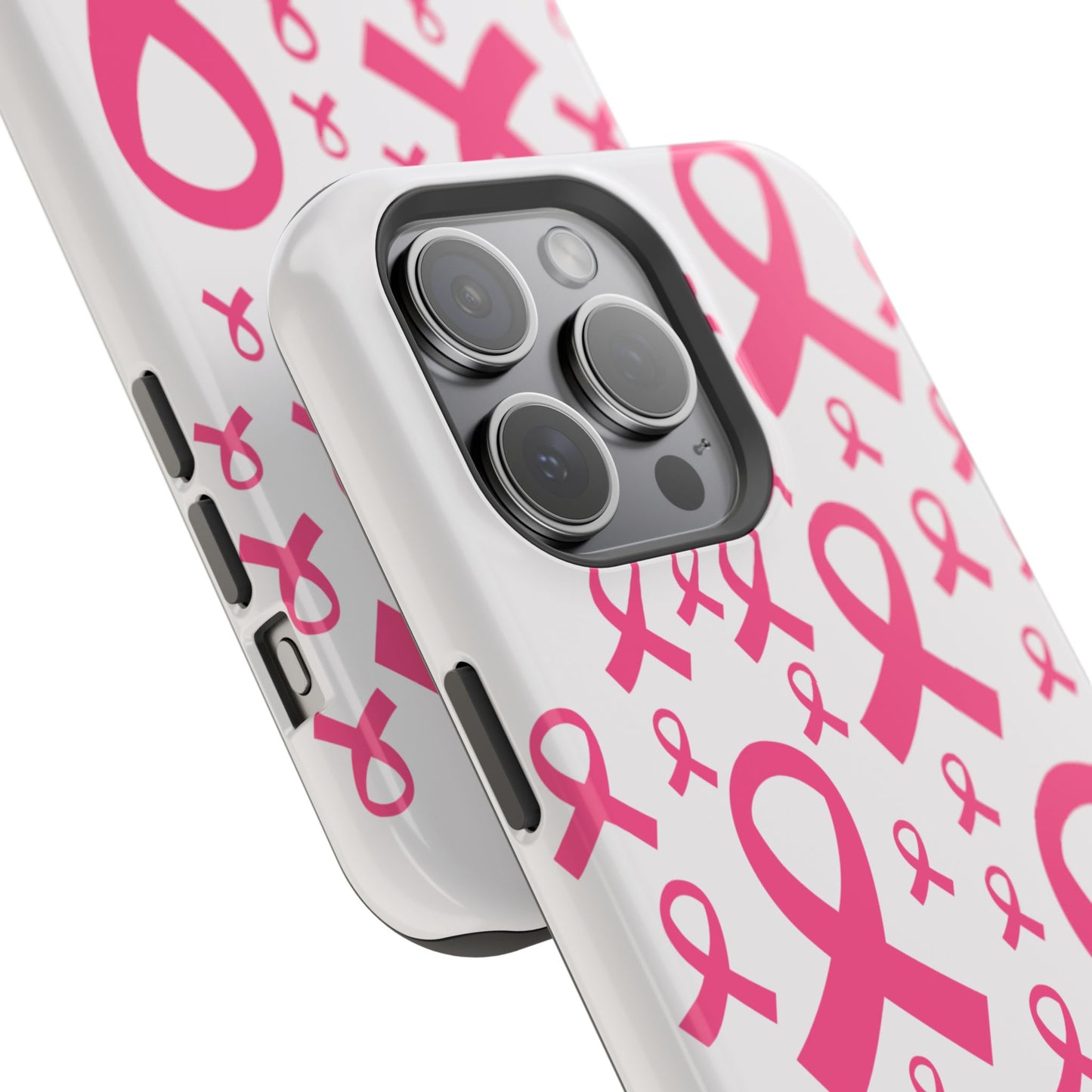osbina | MagSafe compatible for iPhone | Limited Edition Strength in Ribbons Case in Light Pink + Soft Pink + Hot Pink | The Pink October Collection | Inspired By