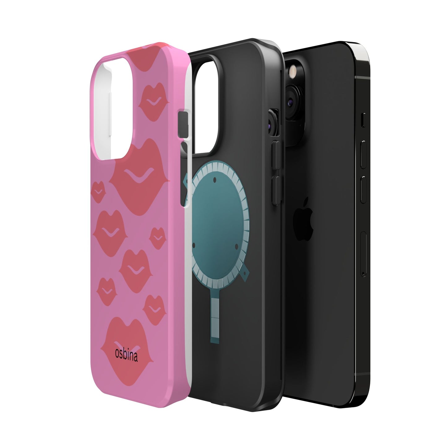 osbina | MagSafe compatible for iPhone | Besos Hot Lips Phone Case | Modern Muse Collection