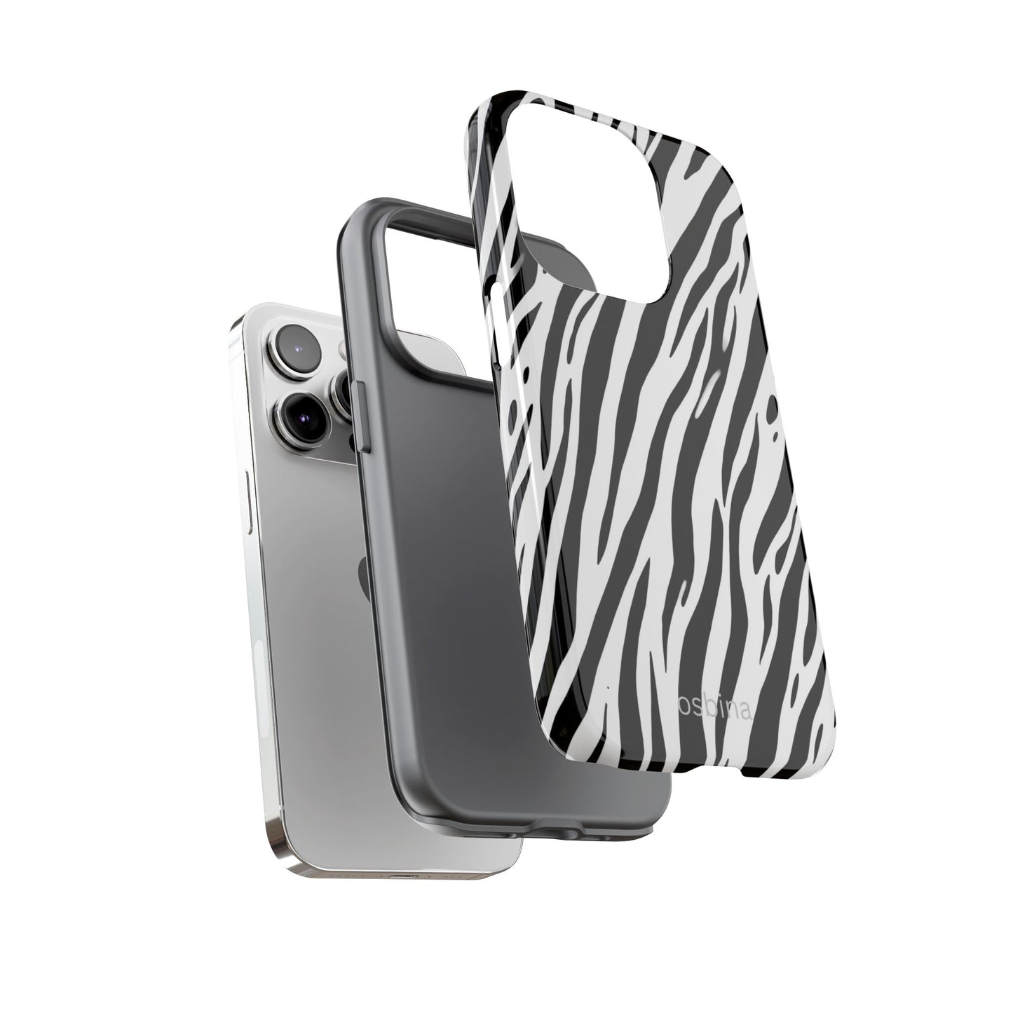 osbina | The Bengal Bold Stripe Case in White + Black | The Season Collective