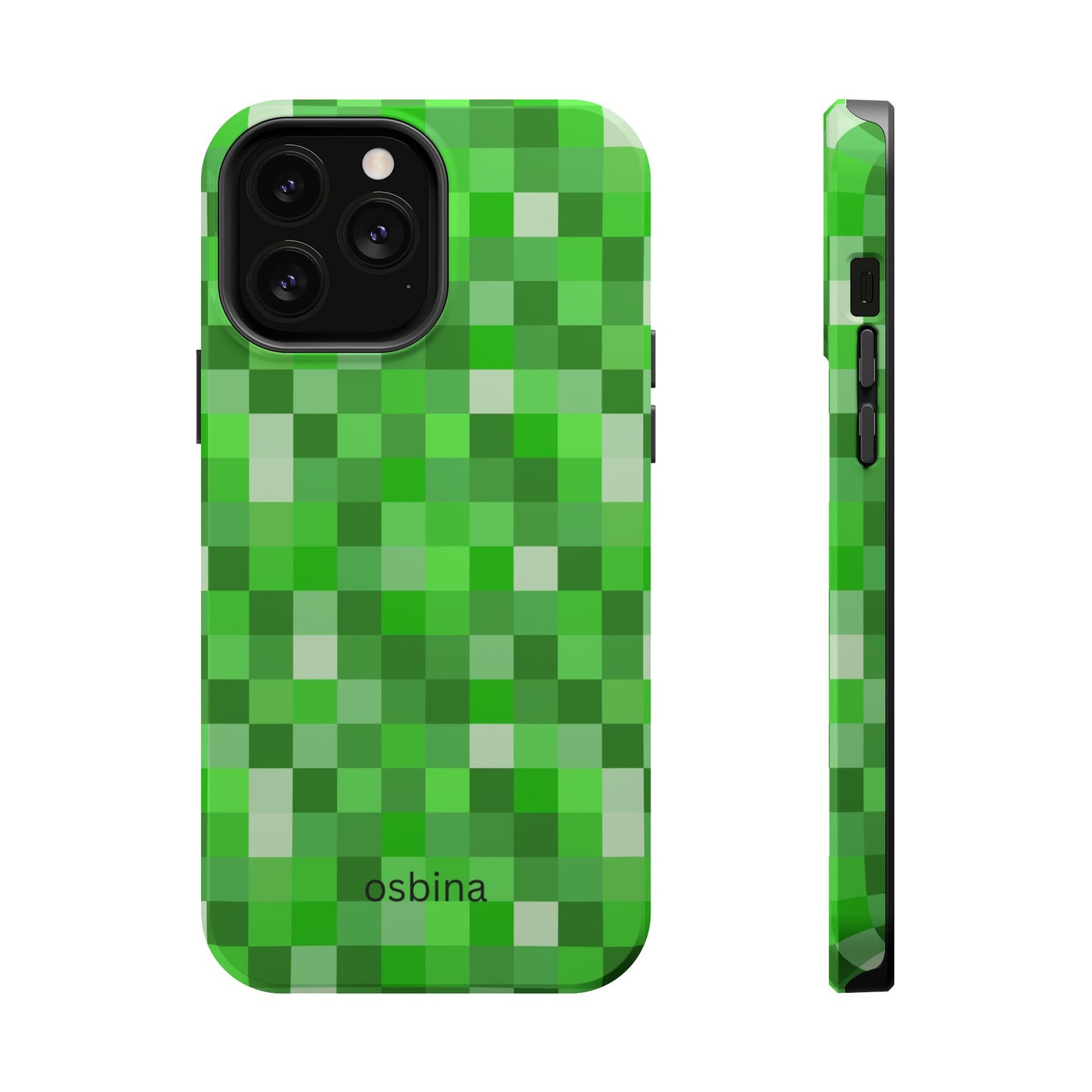 osbina | MagSafe compatible for iPhone | Mosaic Viridis Phone Case | Color Edit Collection