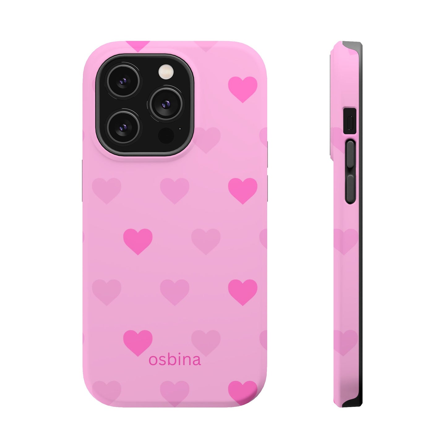 osbina | MagSafe compatible for iPhone | The Blushing Hearts Case | YAYOU Collection Supporting Shine Like Sable