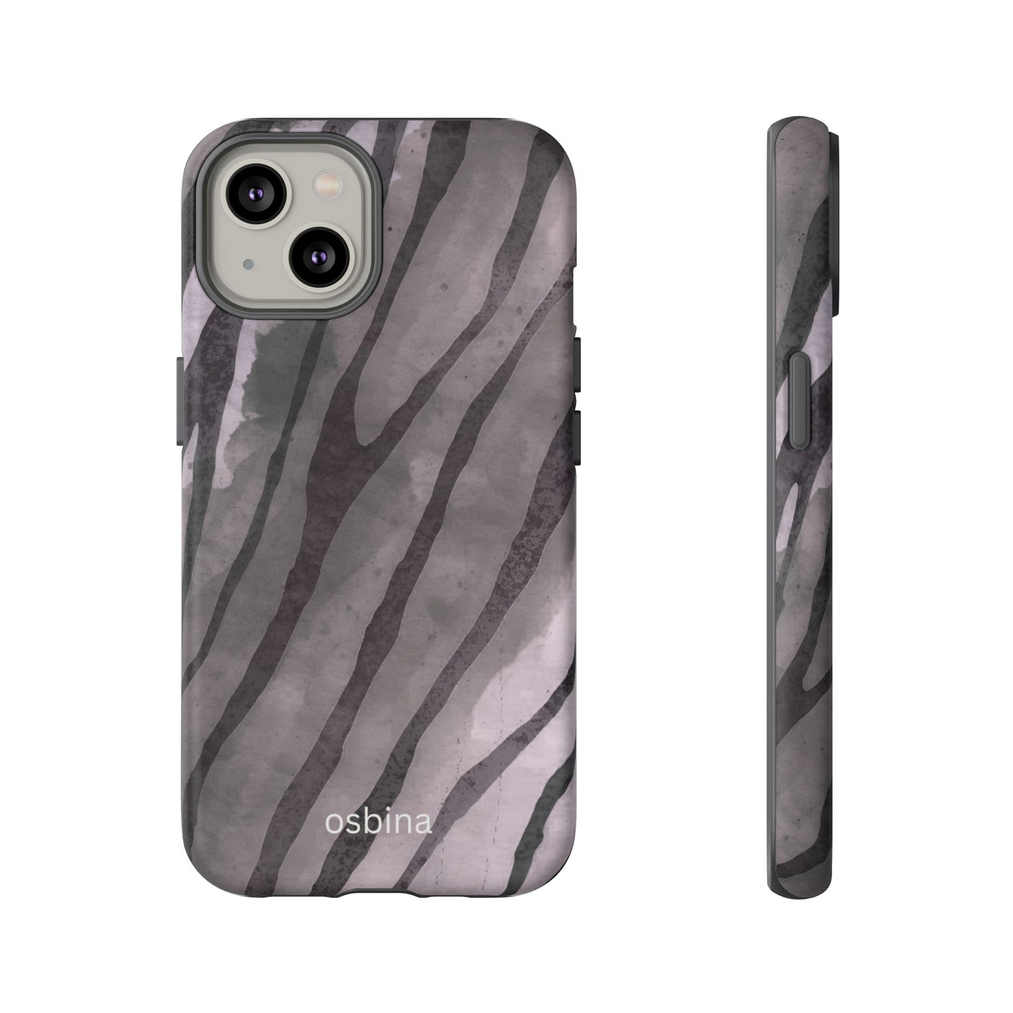 osbina | Stripes on Point — The Muted Gray + Black Tiger Case | The Season Collective