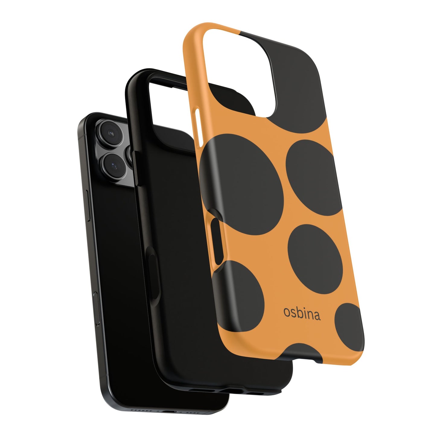 osbina | The Bubble Statement Case in Orange + Black | The Season Collective