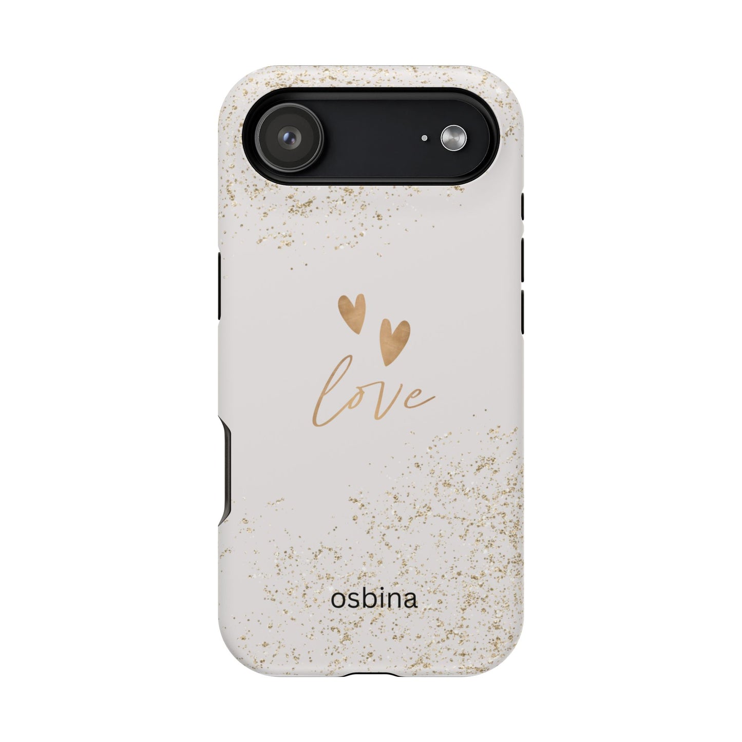 osbina | MagSafe compatible for iPhone | Golden Amour Phone Case | Modern Muse Collection
