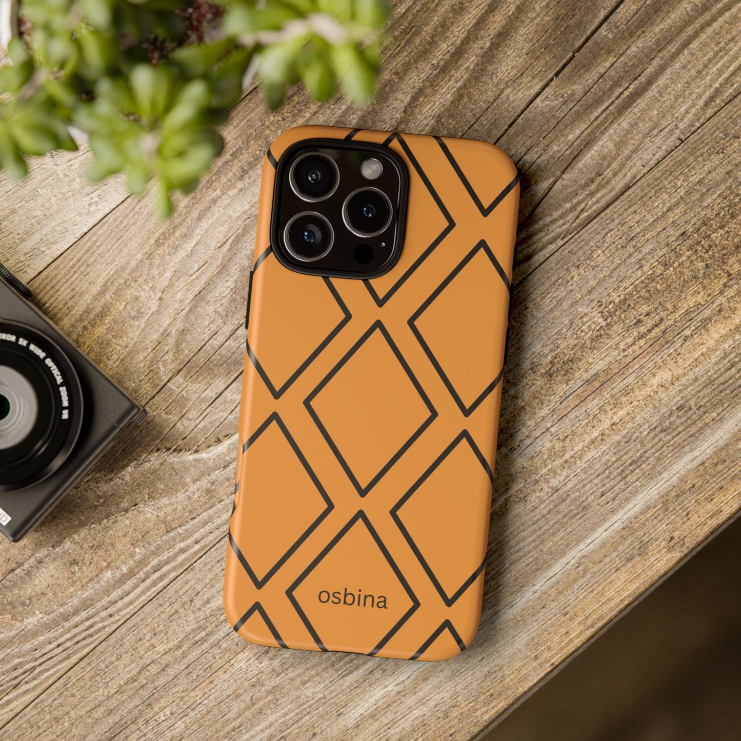 osbina | Diamonds Are Your Phone’s Best Friend — The Orange + Black Diamond Case | The Season Collective