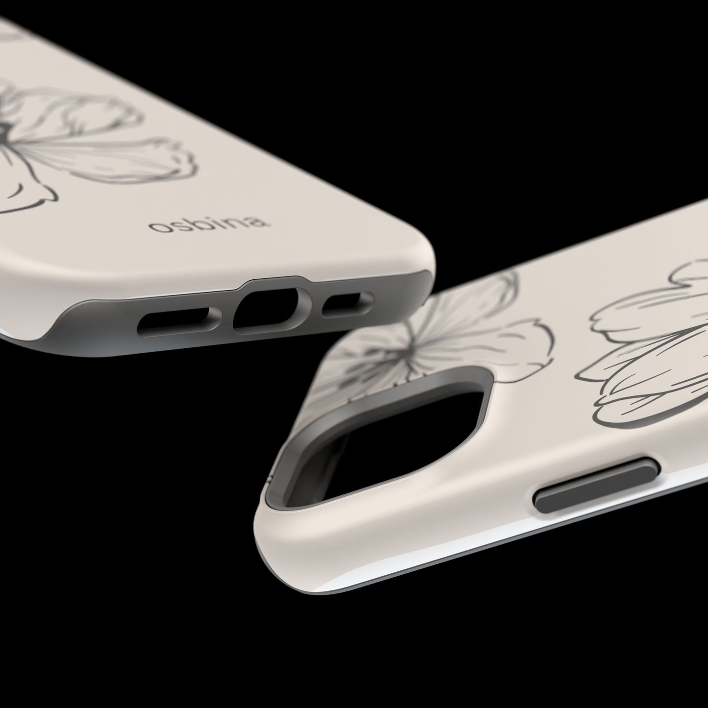 osbina | MagSafe compatible for iPhone | Poppy Whisper Phone Case | Modern Muse Collection