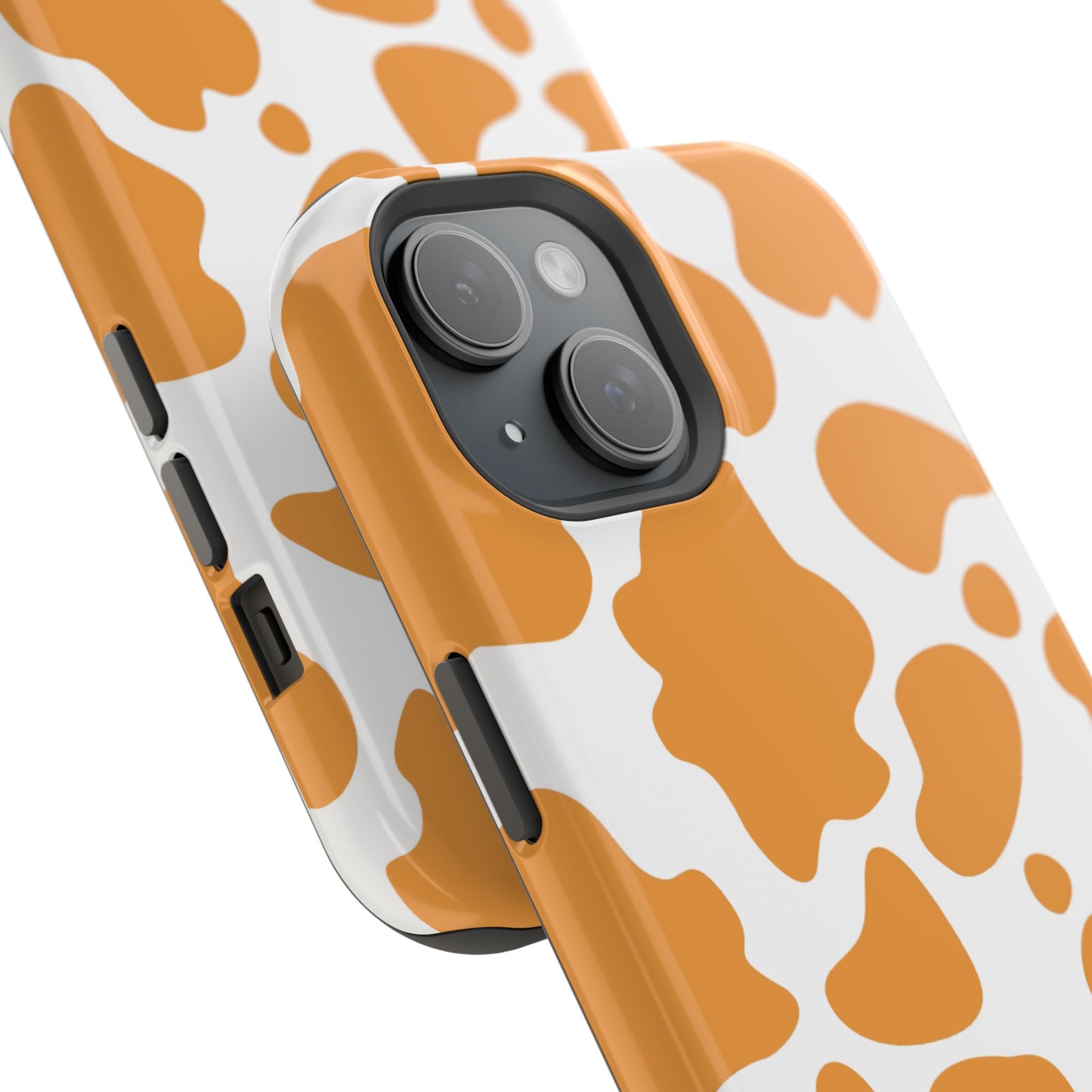 osbina | MagSafe Compatible for iPhone | Holy Cow, It’s Chic — The Orange Cow Print Case | The Season Collective