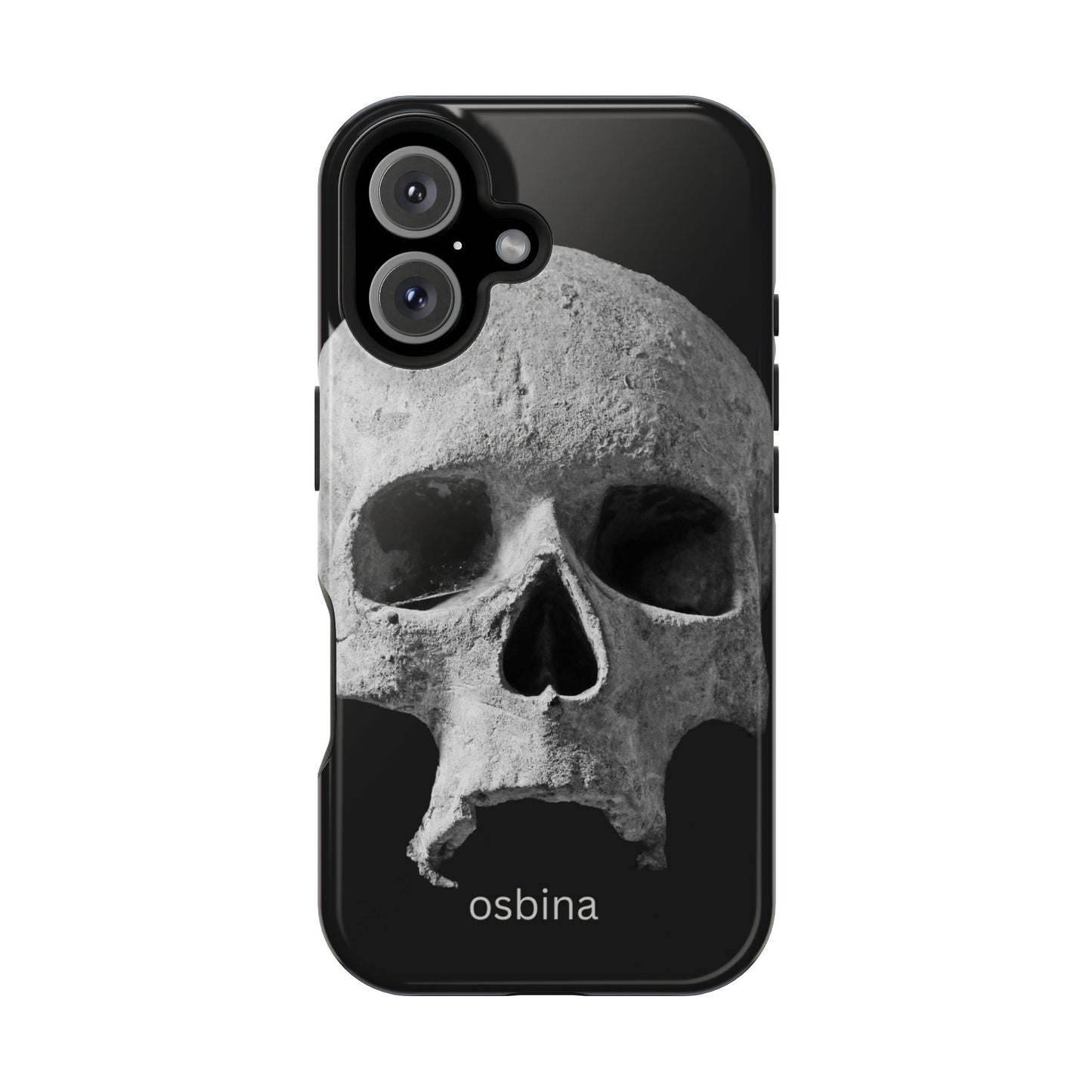 osbina | MagSafe compatible for iPhone | White Skull Phone Case | Season Collective Collection
