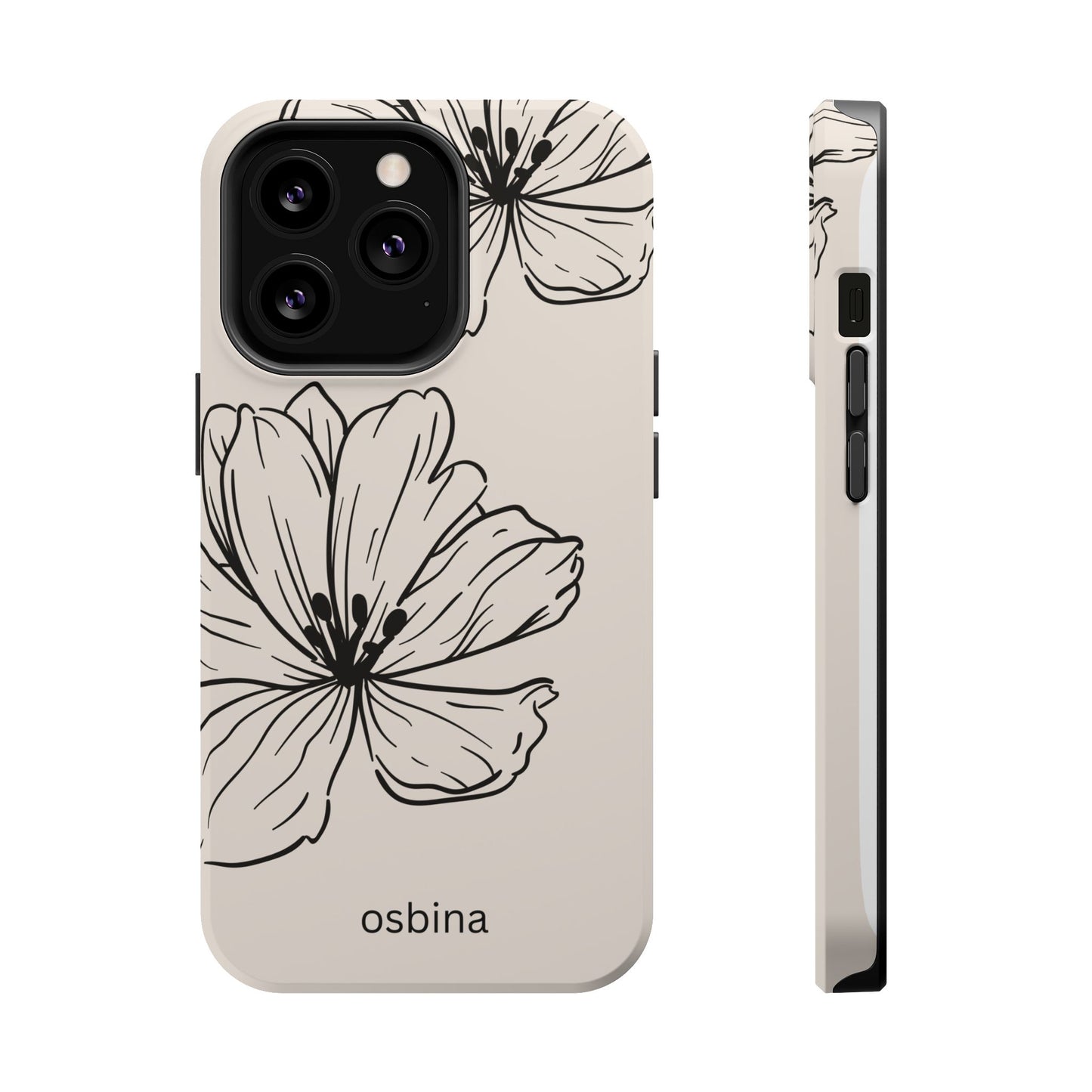 osbina | MagSafe compatible for iPhone | Poppy Whisper Phone Case | Modern Muse Collection