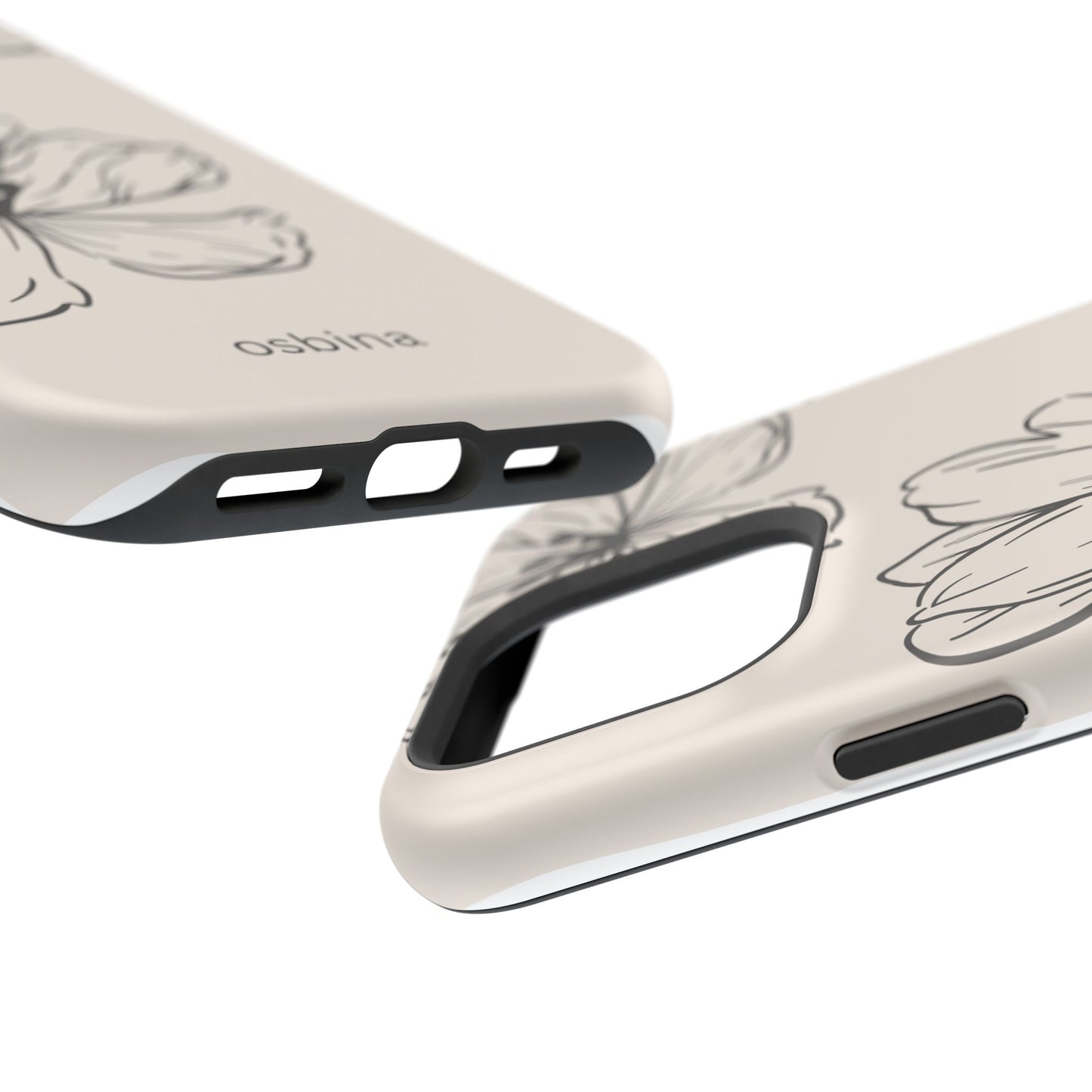 osbina | MagSafe compatible for iPhone | Poppy Whisper Phone Case | Modern Muse Collection