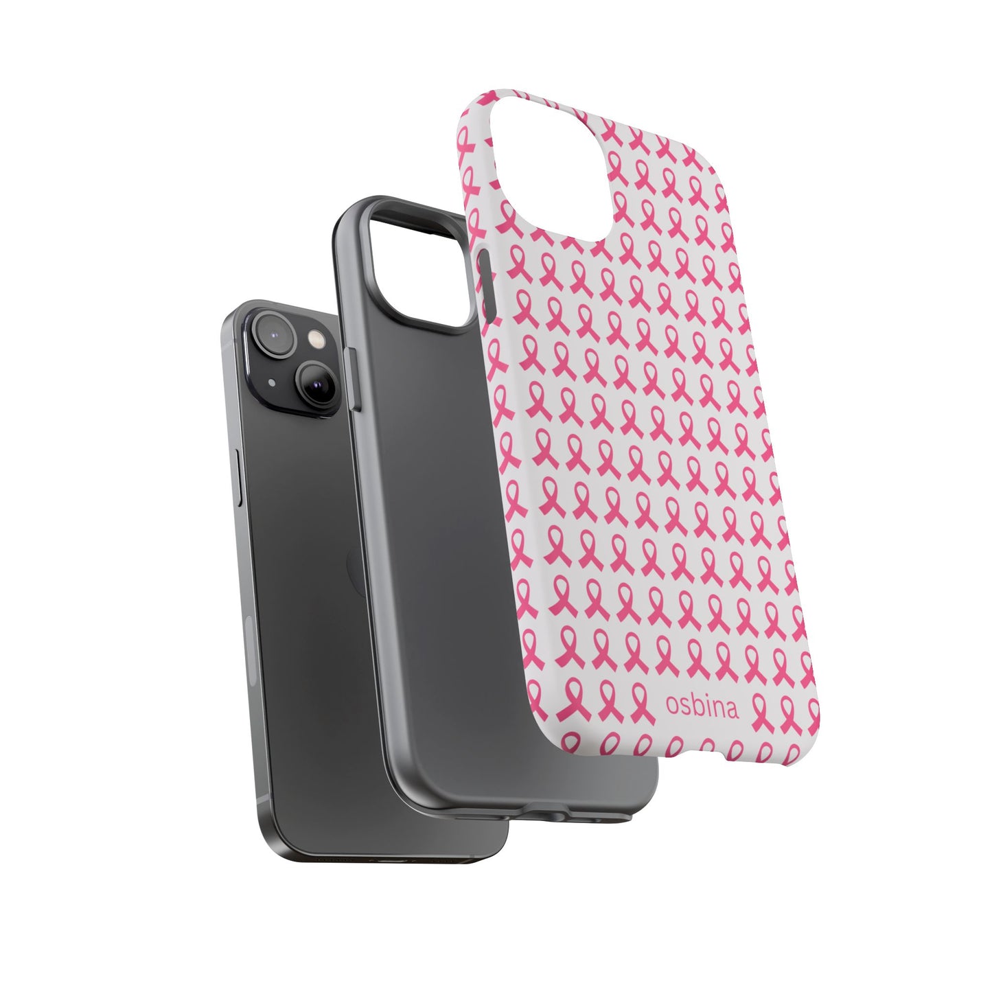 osbina | Limited Edition The Side by Side Pink Ribbon Case in Light Pink + Soft Pink + Hot Pink | The Pink October Collection | Inspired By