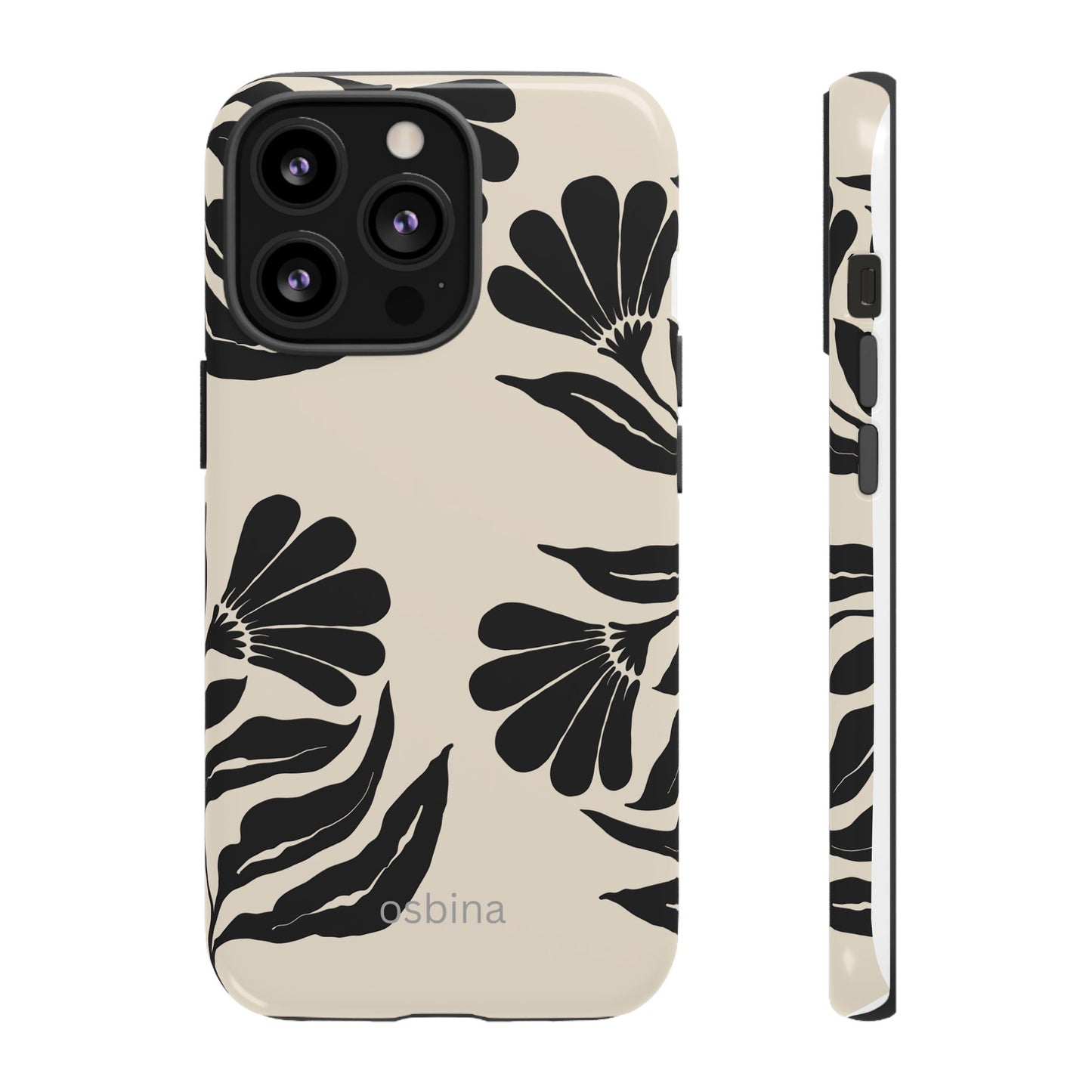 osbina | Obsidian Bloom Flower Phone Case | Modern Muse Collection