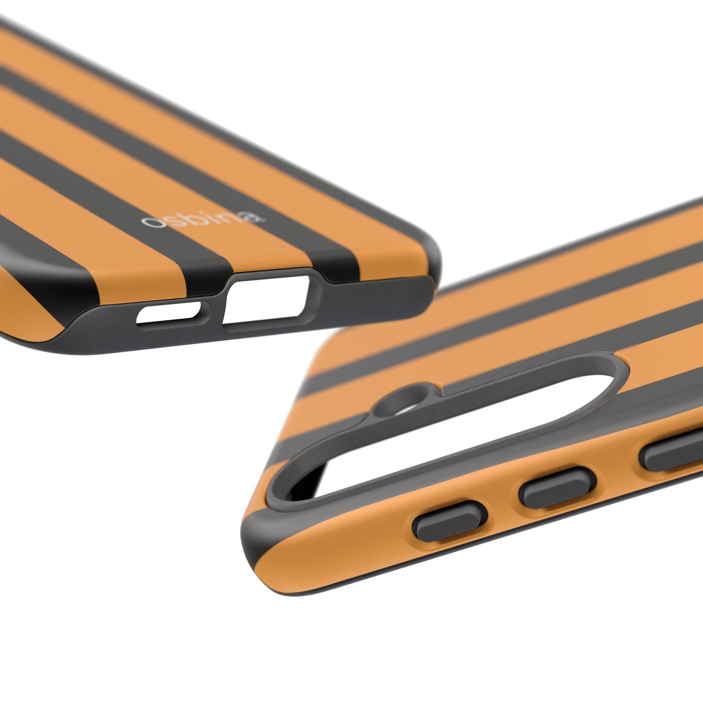 osbina | The Statement Stripe Case in Black + Orange | The Season Collective