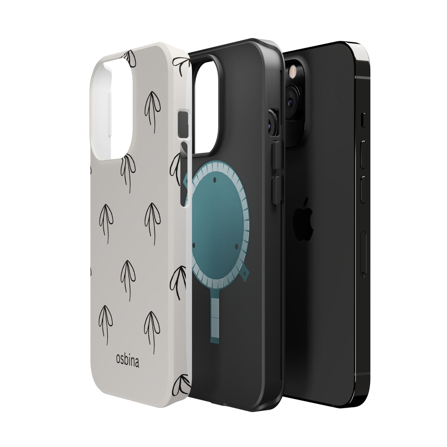 osbina | MagSafe compatible for iPhone | Linéa Flora Minimalistic Flower Phone Case | Modern Muse Collection