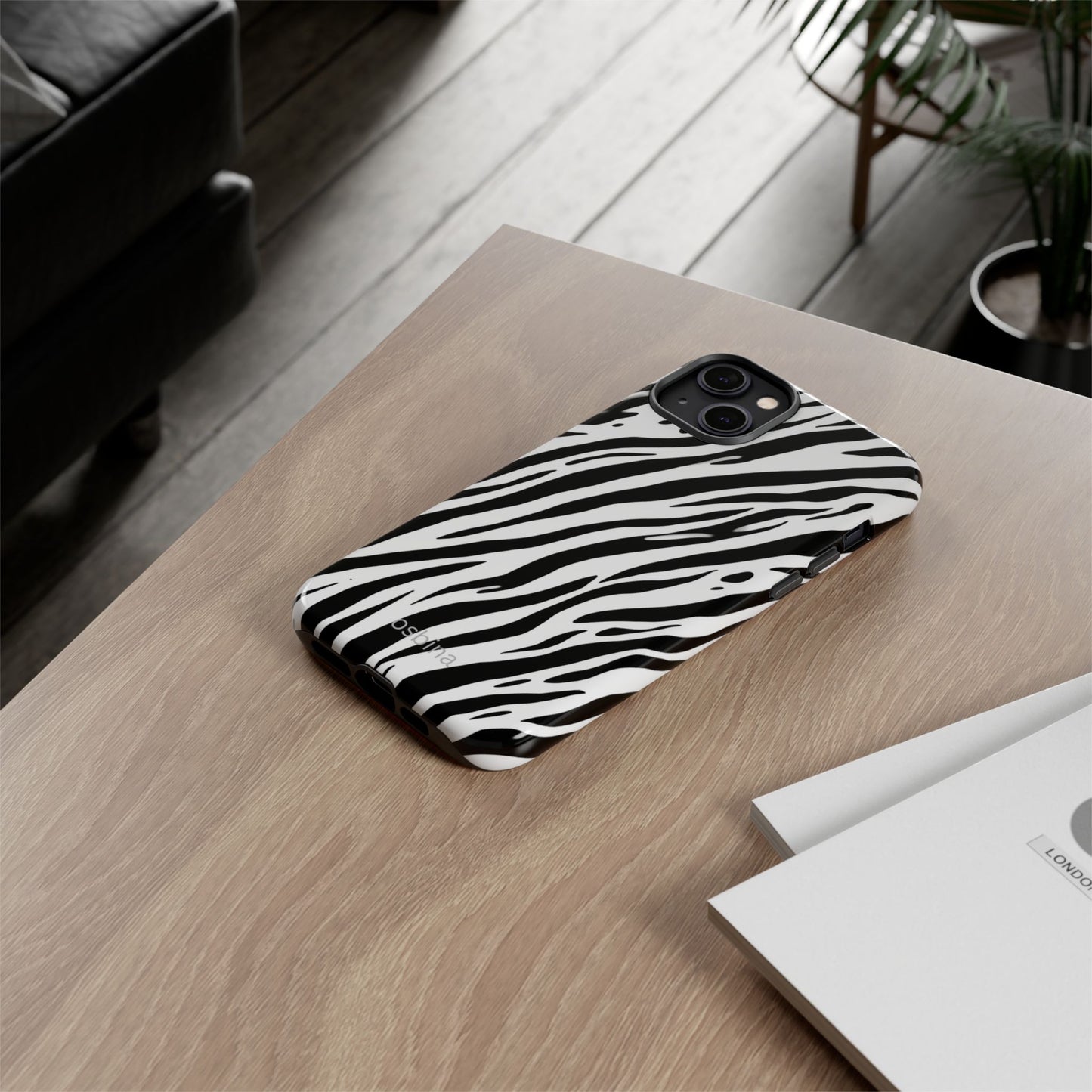 osbina | The Bengal Bold Stripe Case in White + Black | The Season Collective
