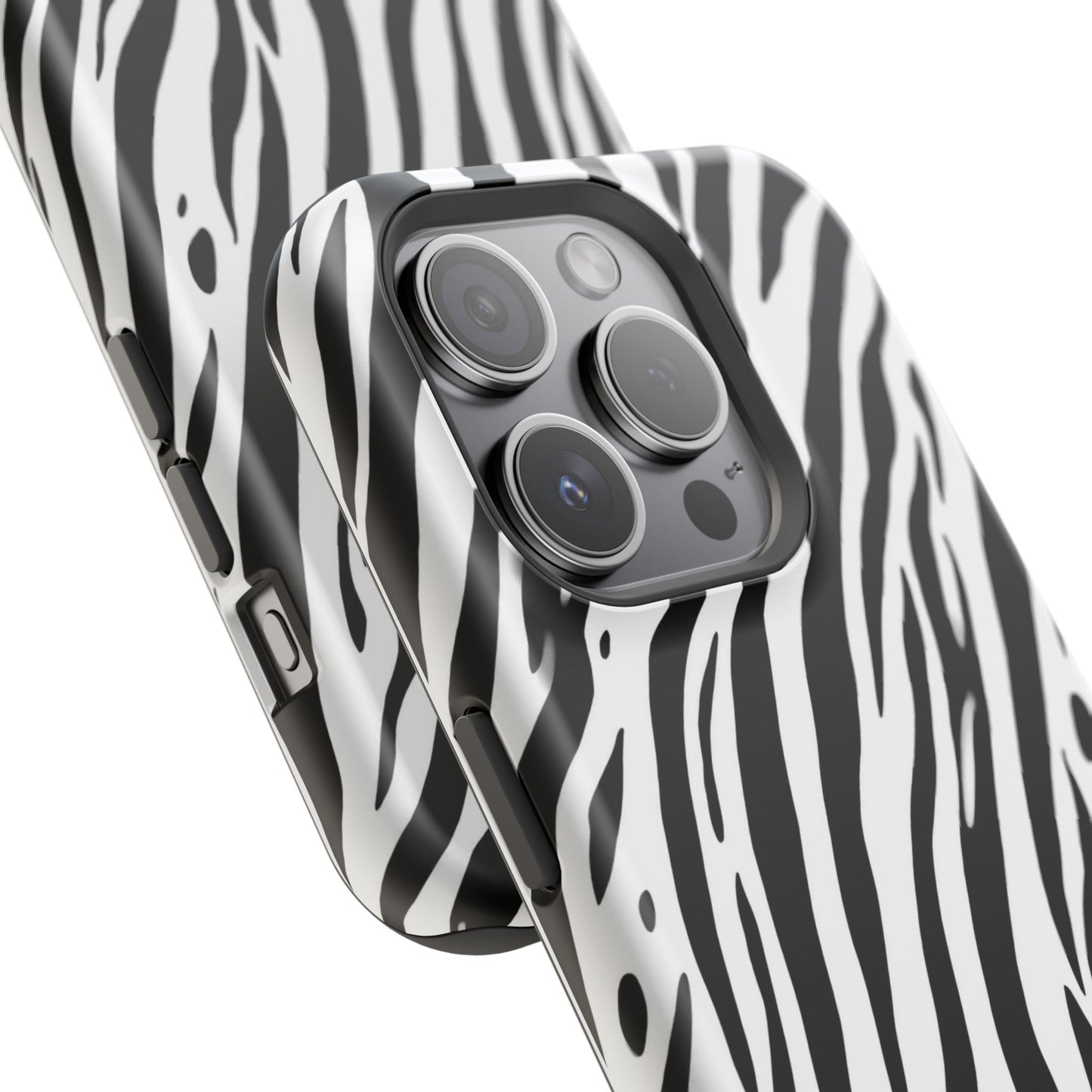 osbina | MagSafe Compatible for iPhone | The Bengal Bold Stripe Case in White + Black | The Season Collective