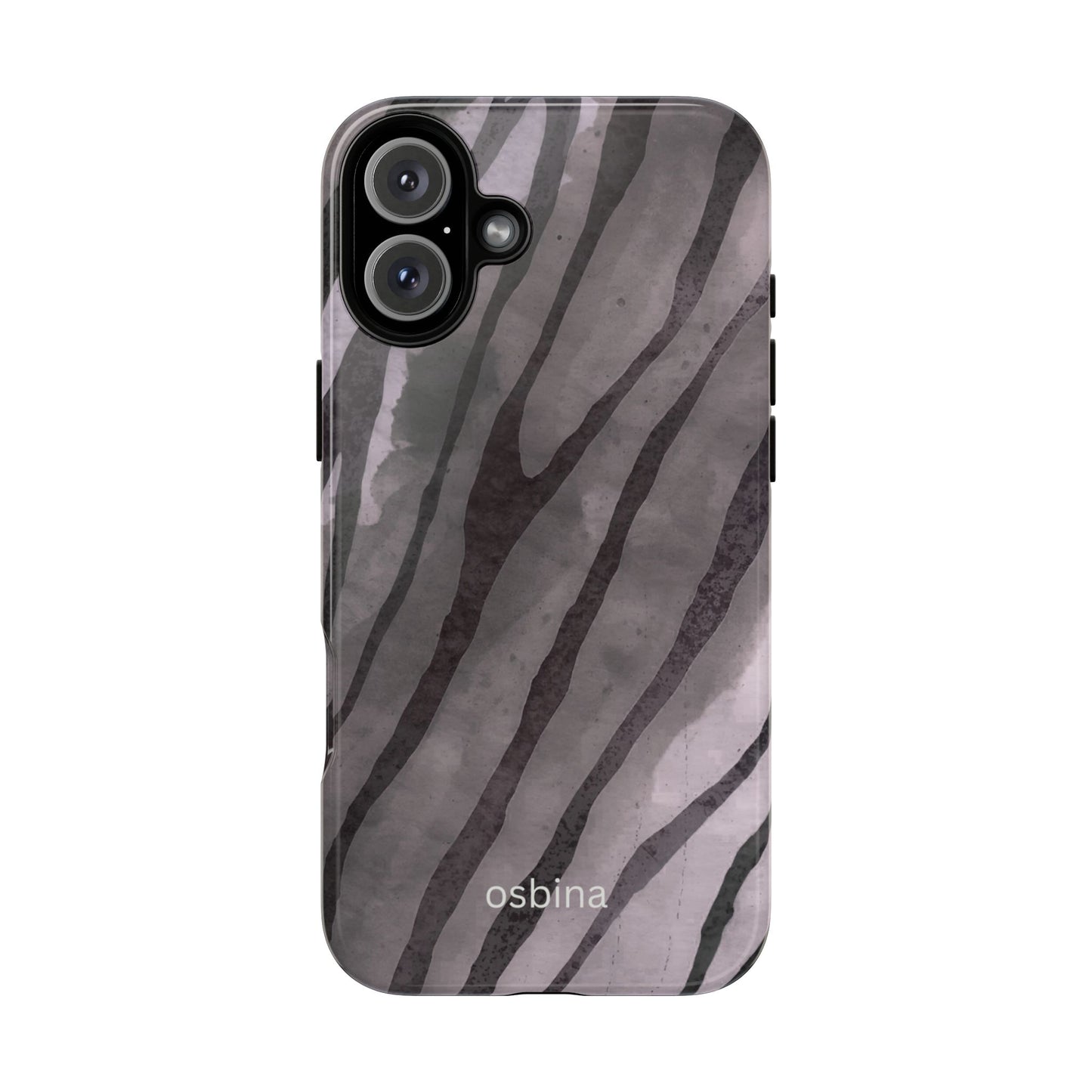 osbina | Stripes on Point — The Muted Gray + Black Tiger Case | The Season Collective