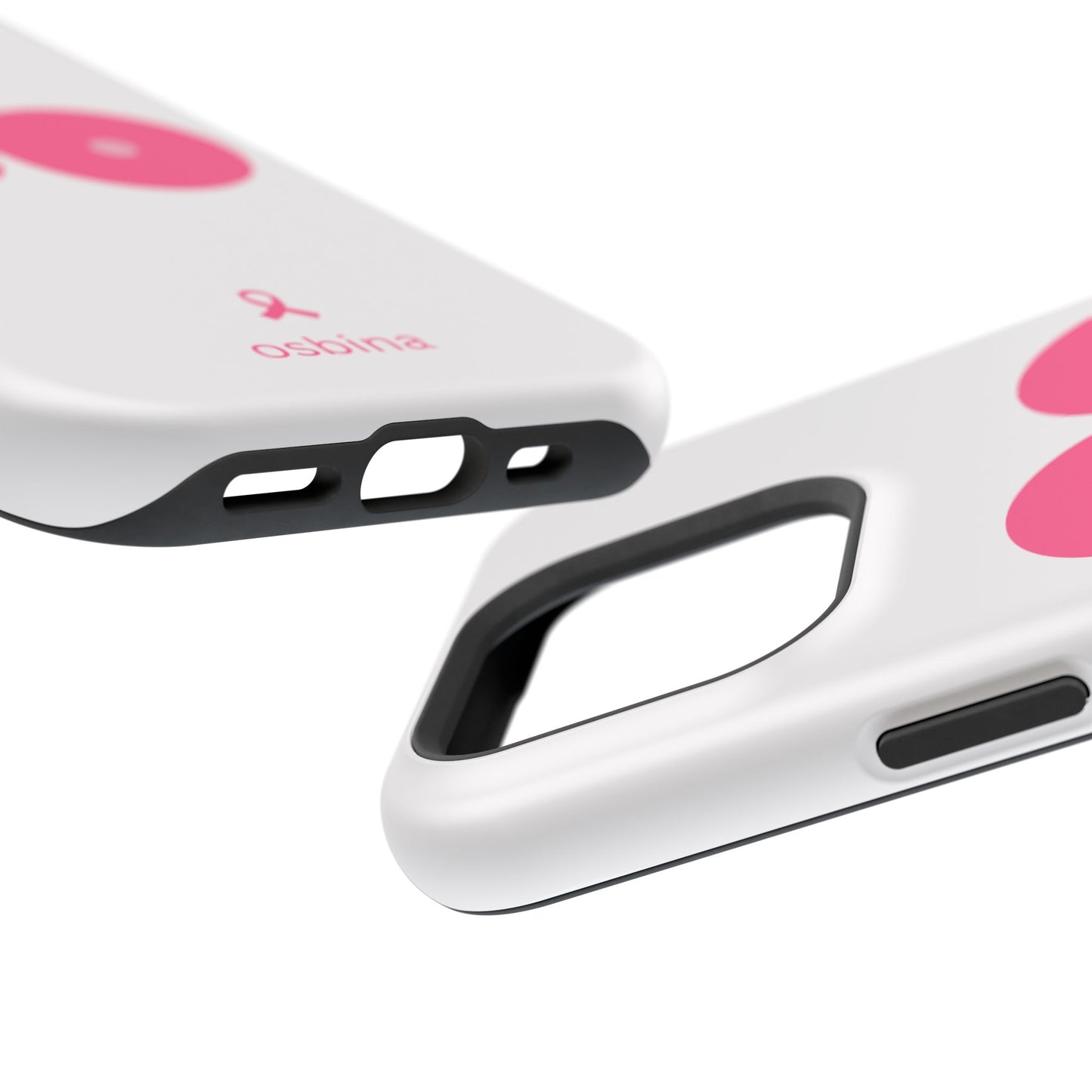 osbina | MagSafe compatible for iPhone | Limited Edition The Check Your Tatas Case in Light Pink + Soft Pink + Hot Pink | The Pink October Collection | Inspired By