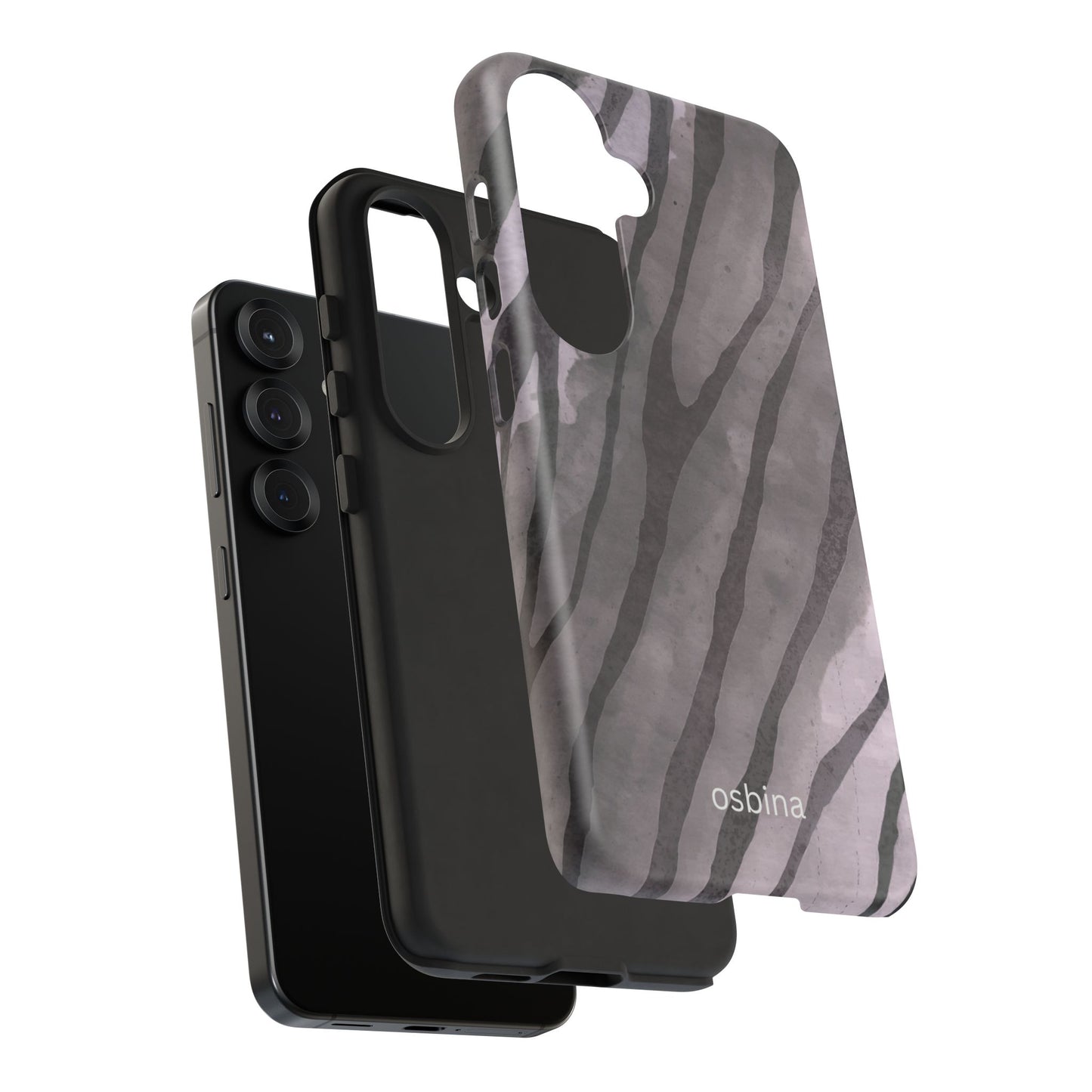 osbina | Stripes on Point — The Muted Gray + Black Tiger Case | The Season Collective