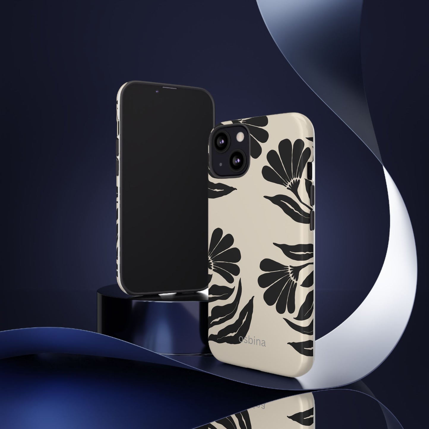 osbina | Obsidian Bloom Flower Phone Case | Modern Muse Collection
