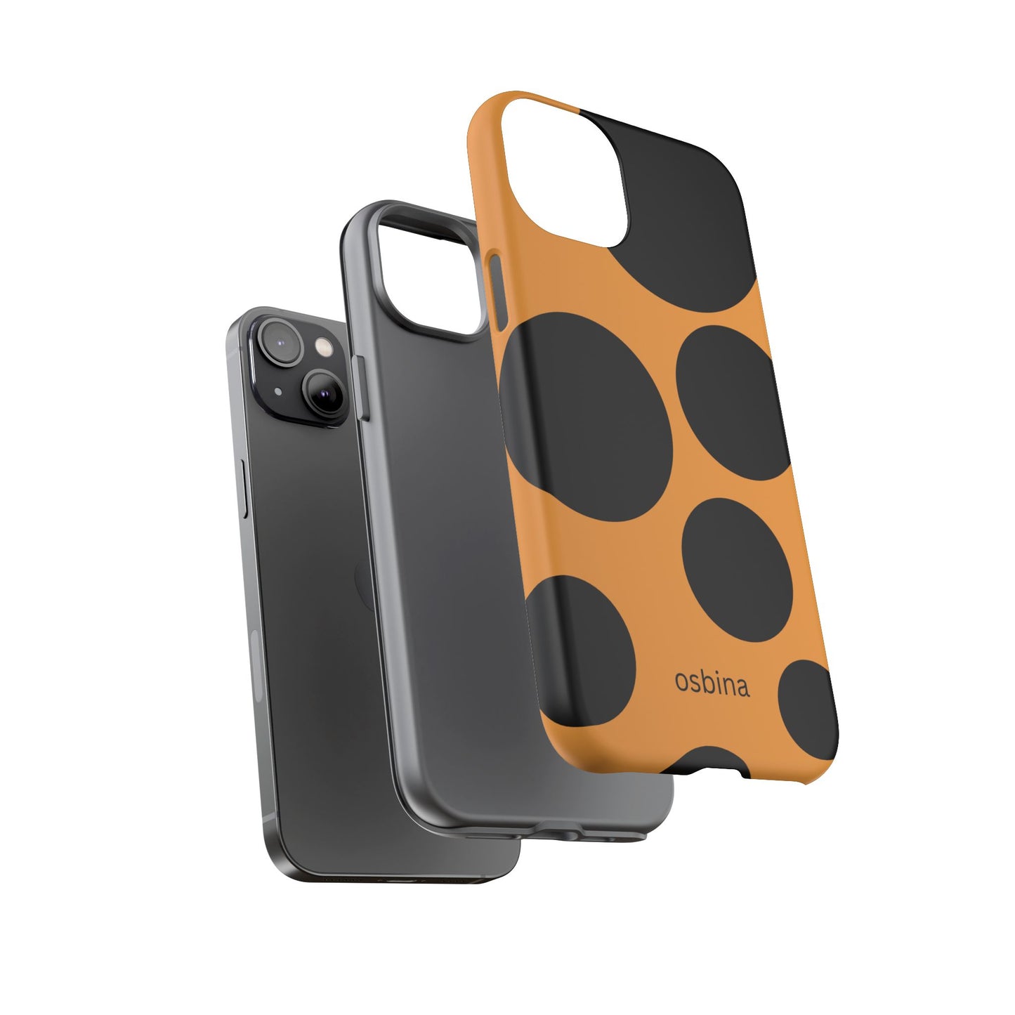 osbina | The Bubble Statement Case in Orange + Black | The Season Collective