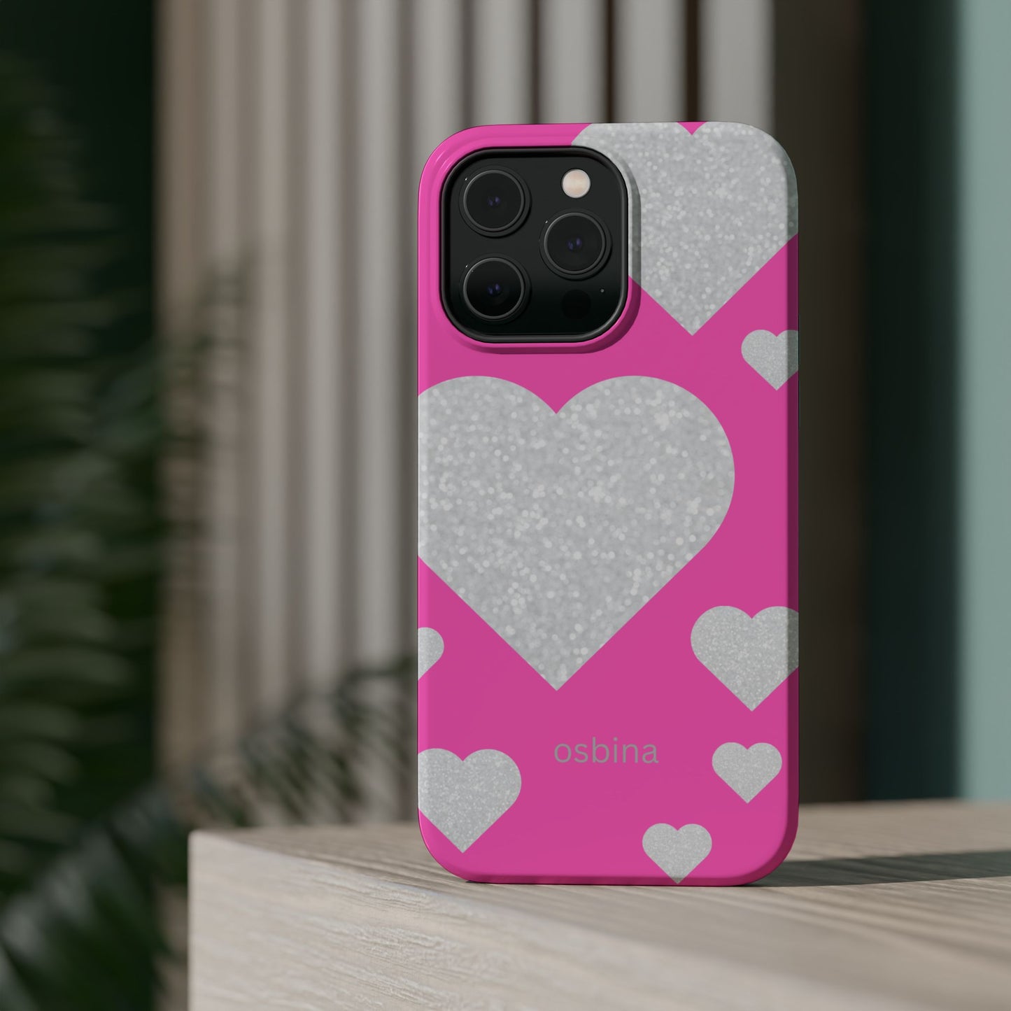 osbina | MagSafe compatible for iPhone | The Shimmering Love Case | YAYOU Collection Supporting Shine Like Sable
