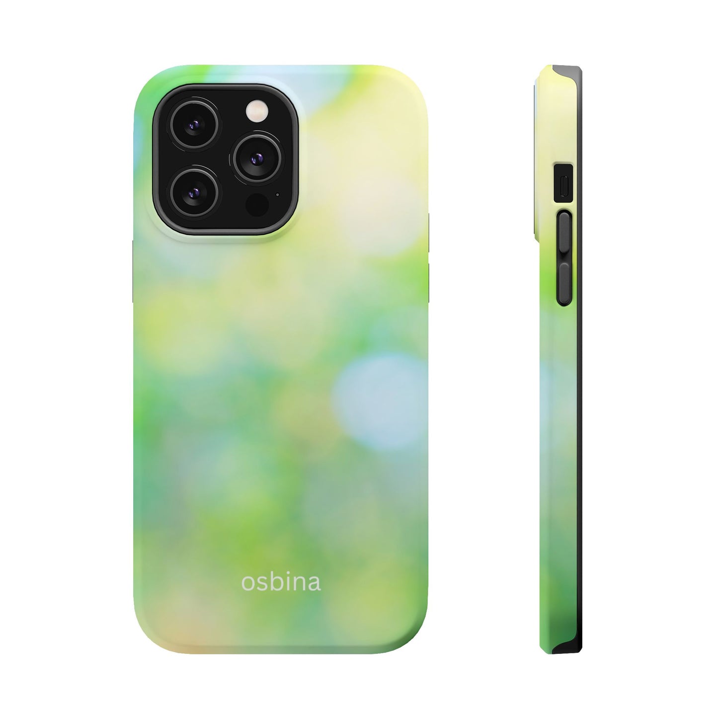 osbina | MagSafe compatible for iPhone | The Veridian Orbs Phone Case | Color Edit Collection