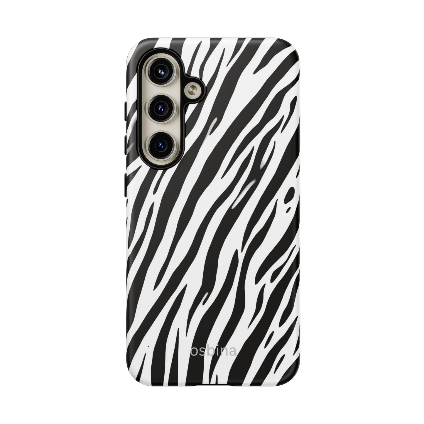 osbina | The Bengal Bold Stripe Case in White + Black | The Season Collective