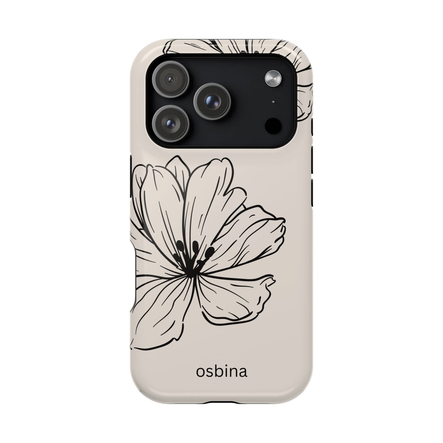 osbina | MagSafe compatible for iPhone | Poppy Whisper Phone Case | Modern Muse Collection
