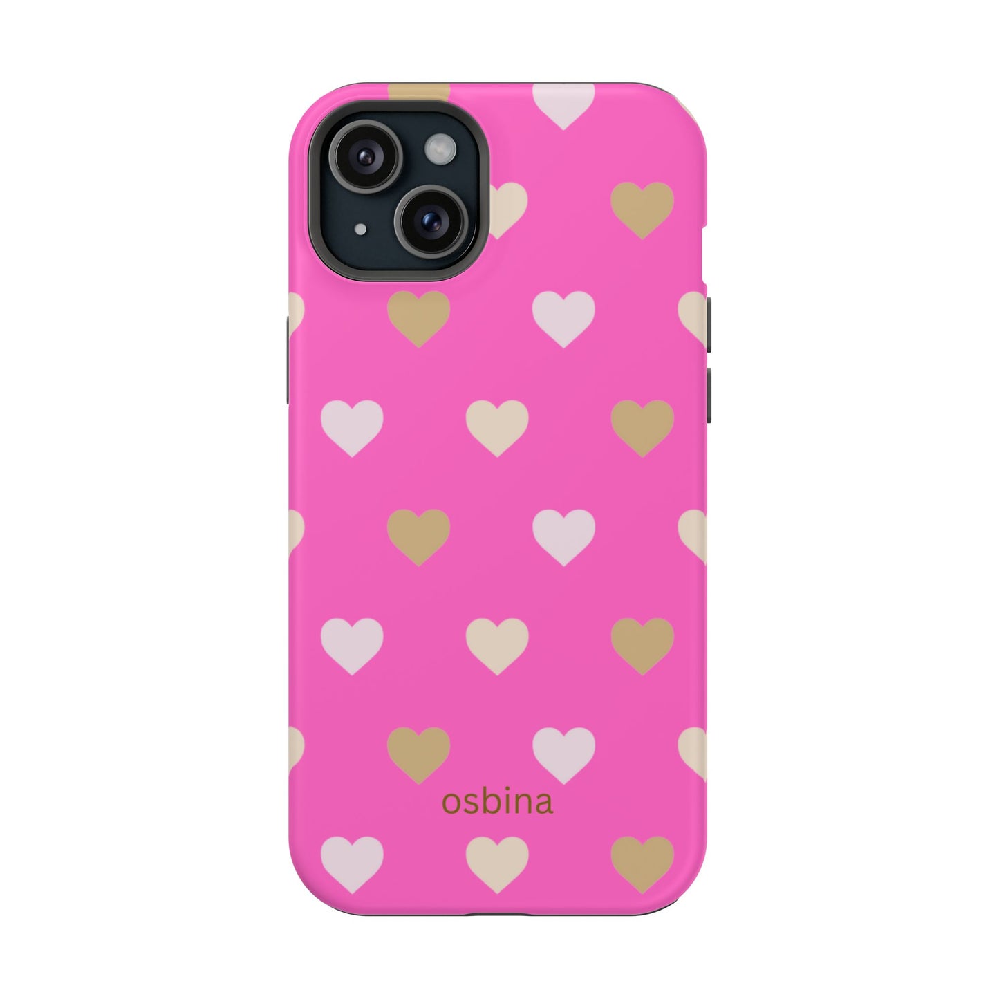 osbina | MagSafe compatible for iPhone | The Golden Hour Hearts Case | YAYOU Collection Supporting Shine Like Sable