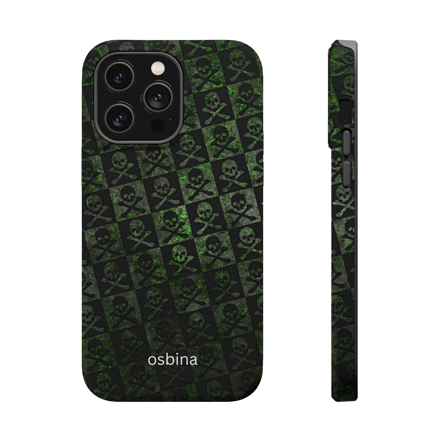 osbina | MagSafe compatible for iPhone | Skull & Crossbones Phone Case | Season Collective Collection