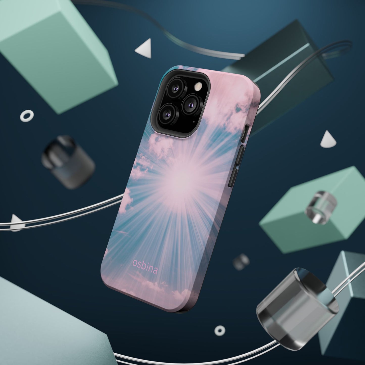 osbina | MagSafe compatible for iPhone | The Sunburst Skies Case | YAYOU Collection Supporting Shine Like Sable