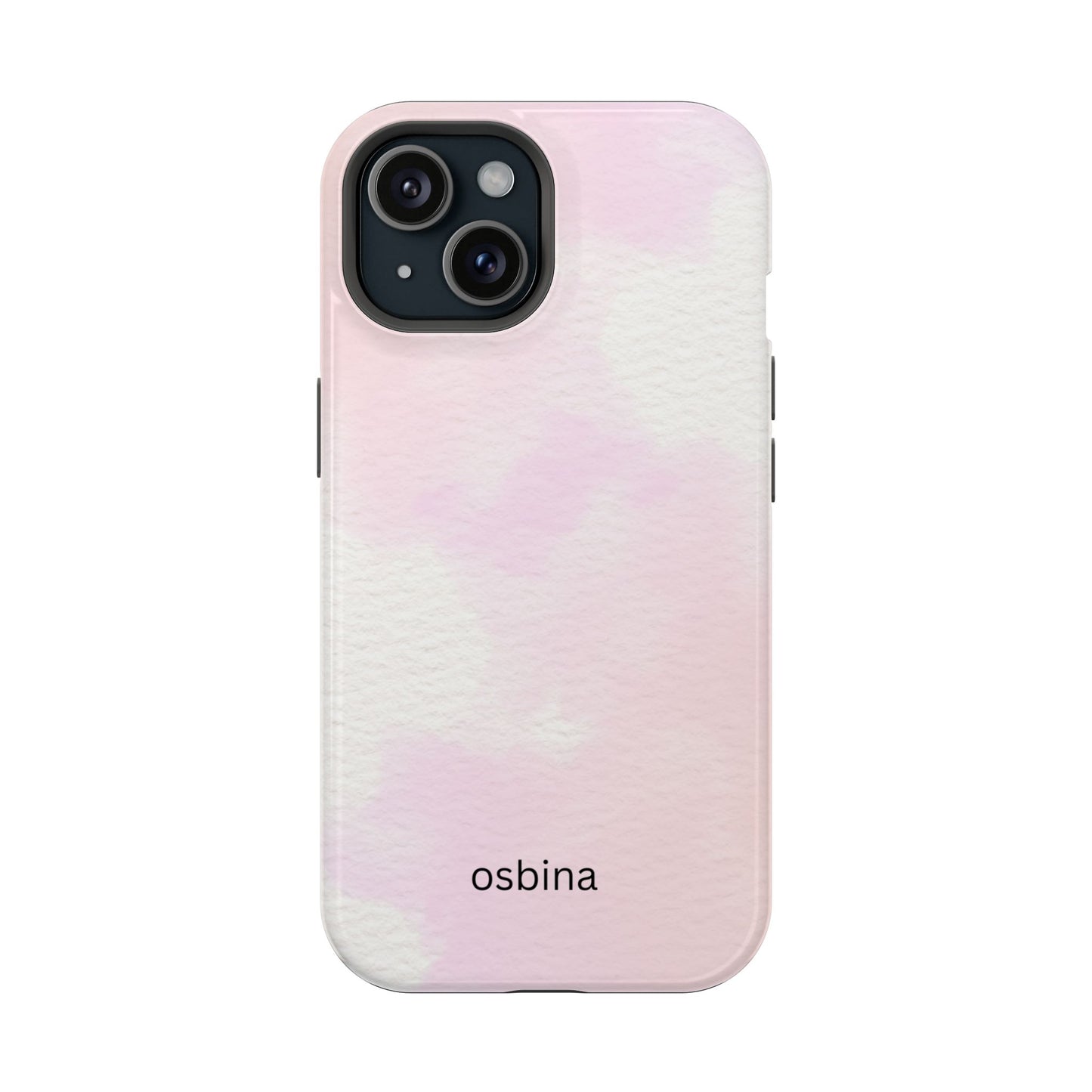 osbina | MagSafe compatible for iPhone | Pink Cotton Cloud Phone Case | Modern Muse Collection