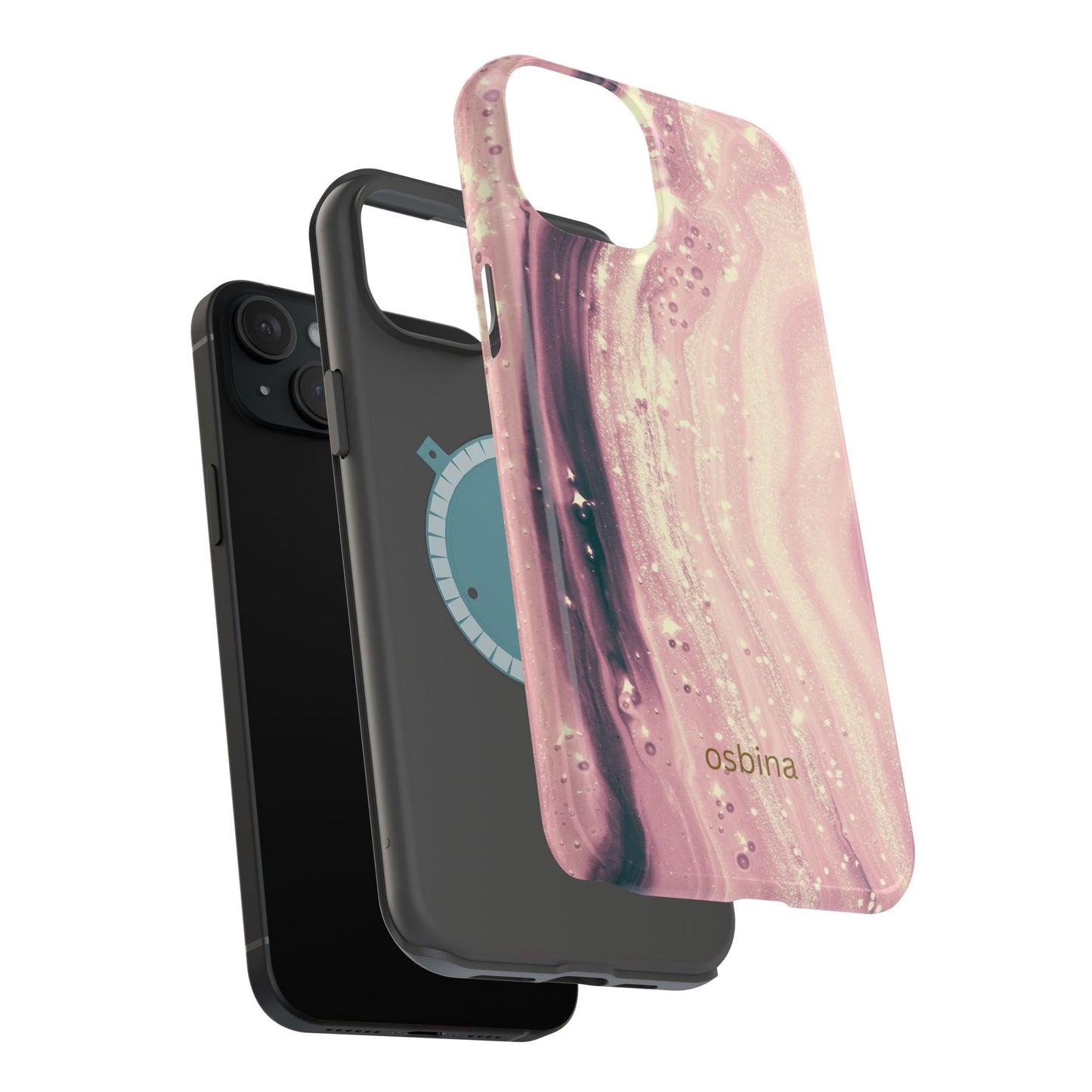 osbina | MagSafe compatible for iPhone | The Amethyst Glow Phone Case | Modern Muse Collection