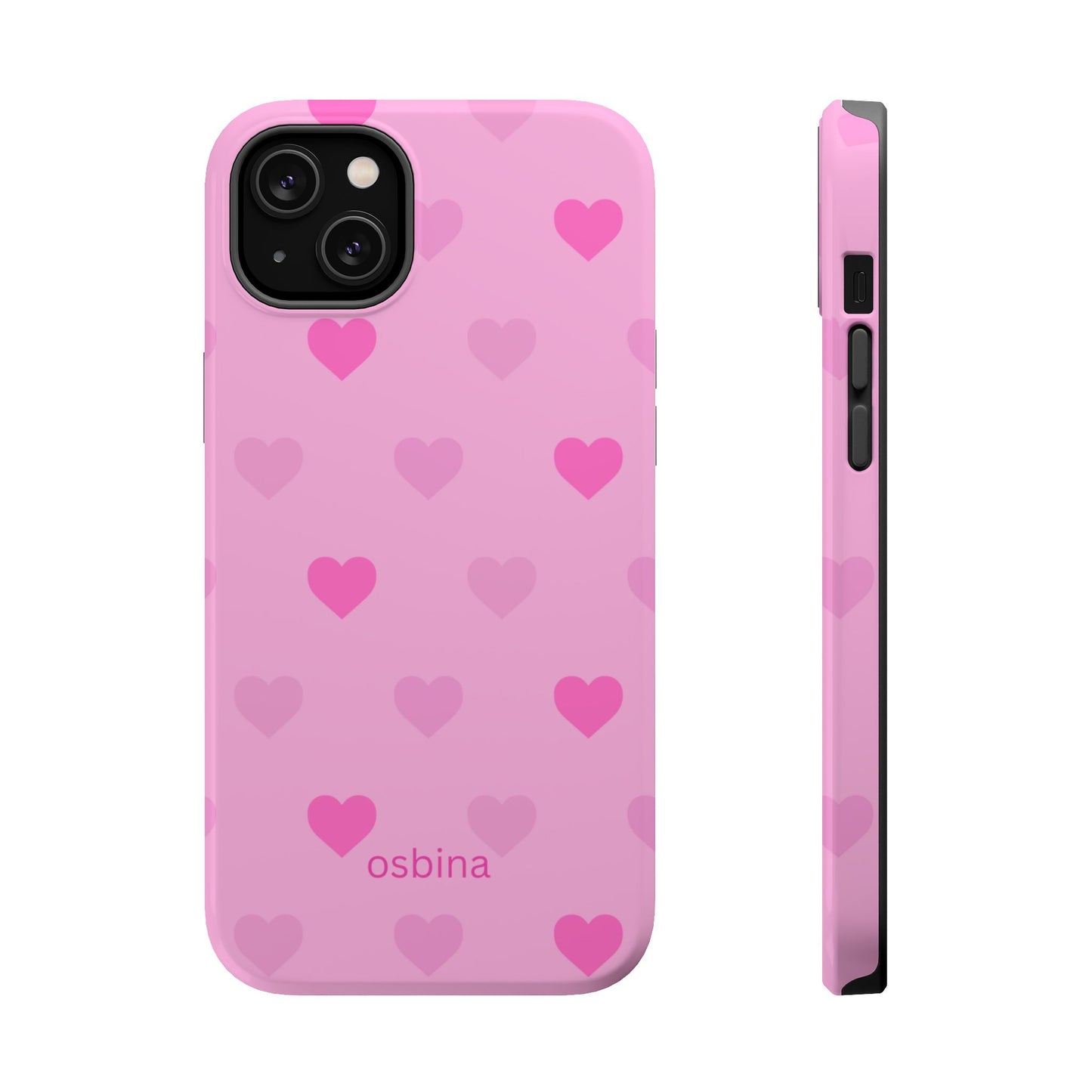 osbina | MagSafe compatible for iPhone | The Blushing Hearts Case | YAYOU Collection Supporting Shine Like Sable