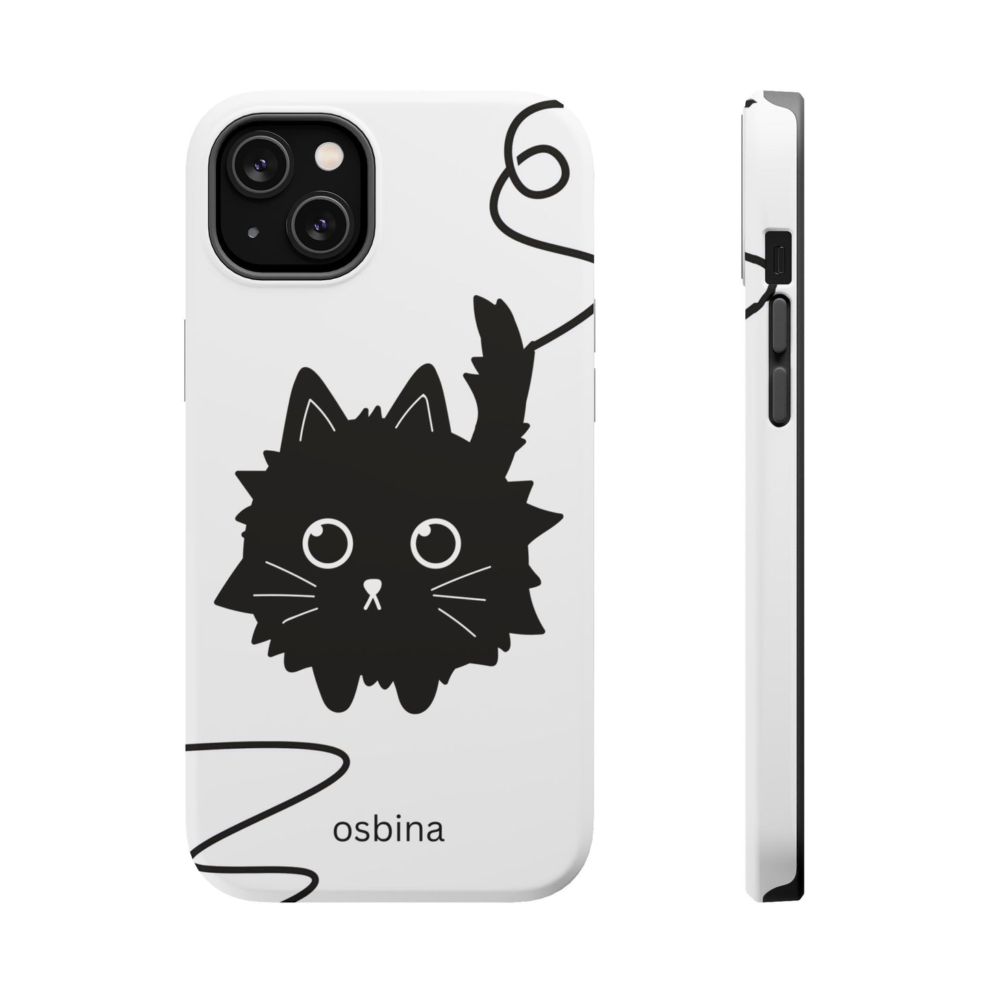 osbina | MagSafe compatible for iPhone | Midnight Couture Cat Phone Case | Season Collective Collection