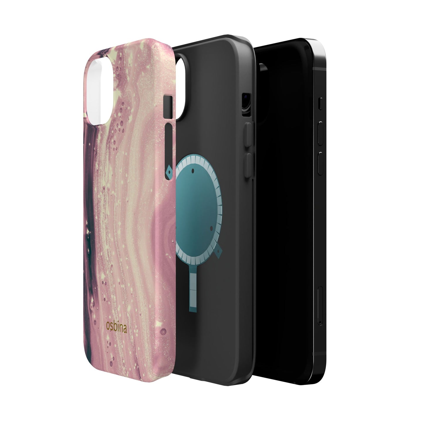osbina | MagSafe compatible for iPhone | The Amethyst Glow Phone Case | Modern Muse Collection