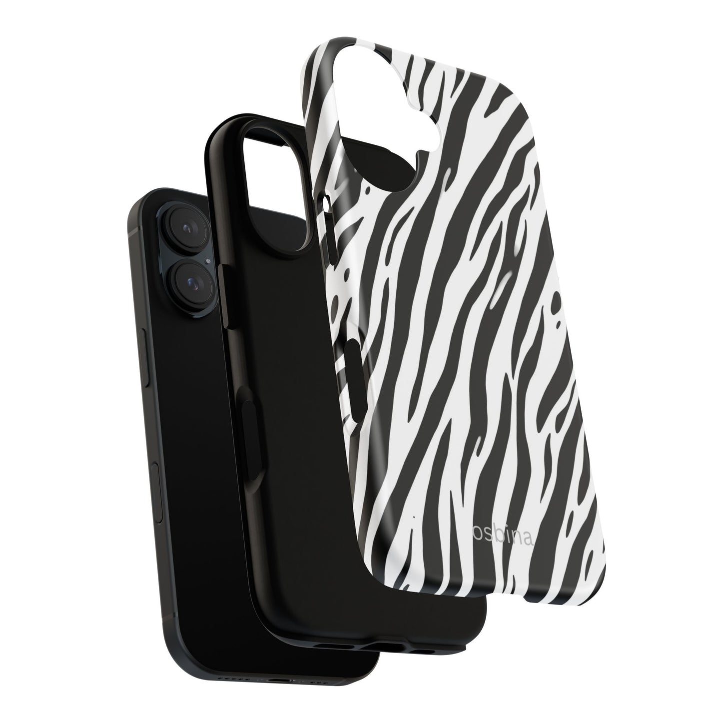 osbina | The Bengal Bold Stripe Case in White + Black | The Season Collective