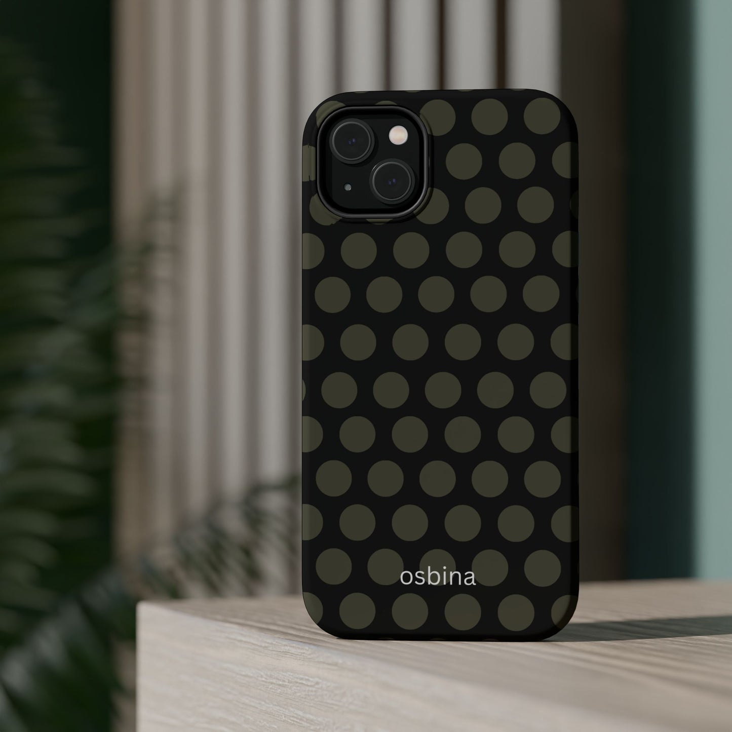 osbina | MagSafe compatible for iPhone | Onyx Chic Phone Case | Modern Muse Collection
