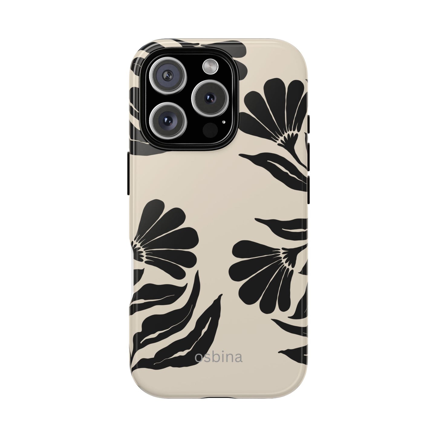 osbina | Obsidian Bloom Flower Phone Case | Modern Muse Collection