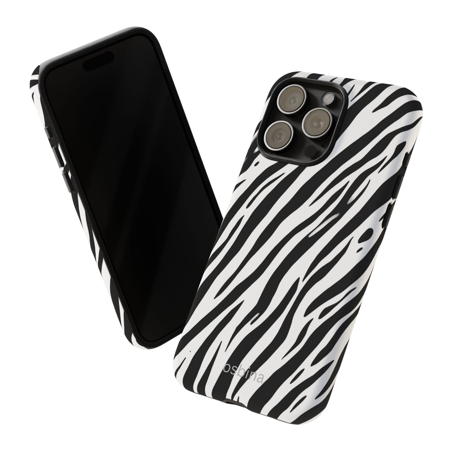 osbina | The Bengal Bold Stripe Case in White + Black | The Season Collective